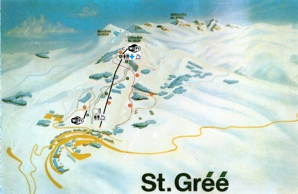 St. Gréé trail map