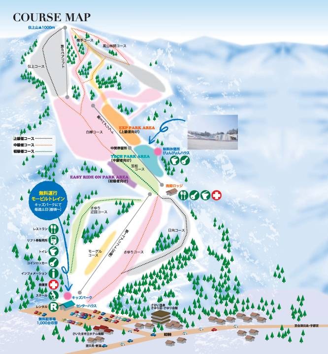 Aizu Kogen Nango trail map
