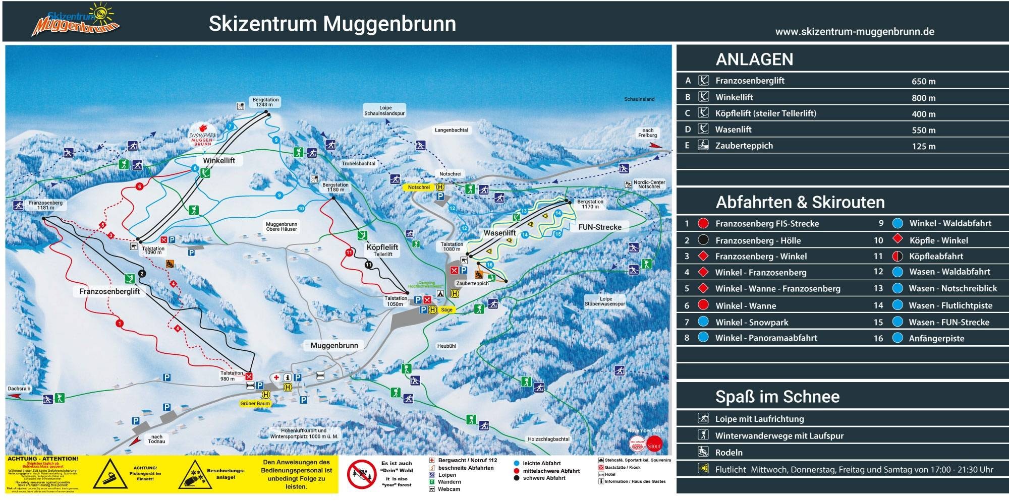 Muggenbrunn trail map