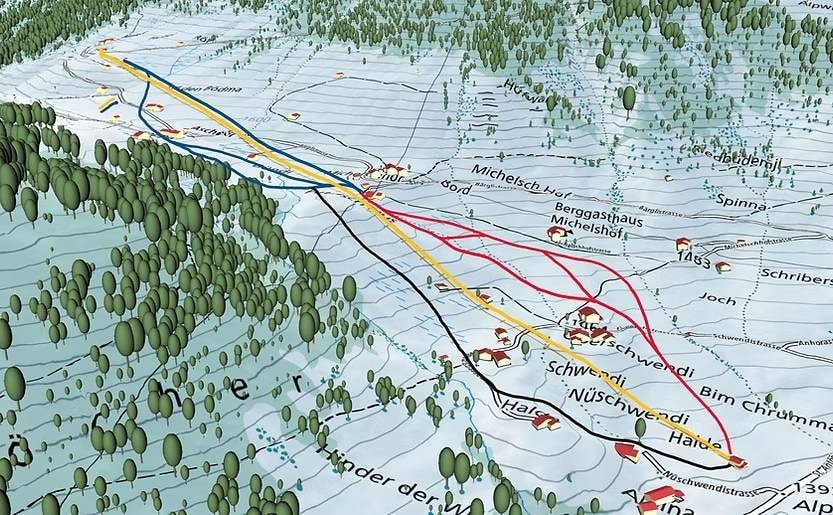 Junker – St. Antönien trail map