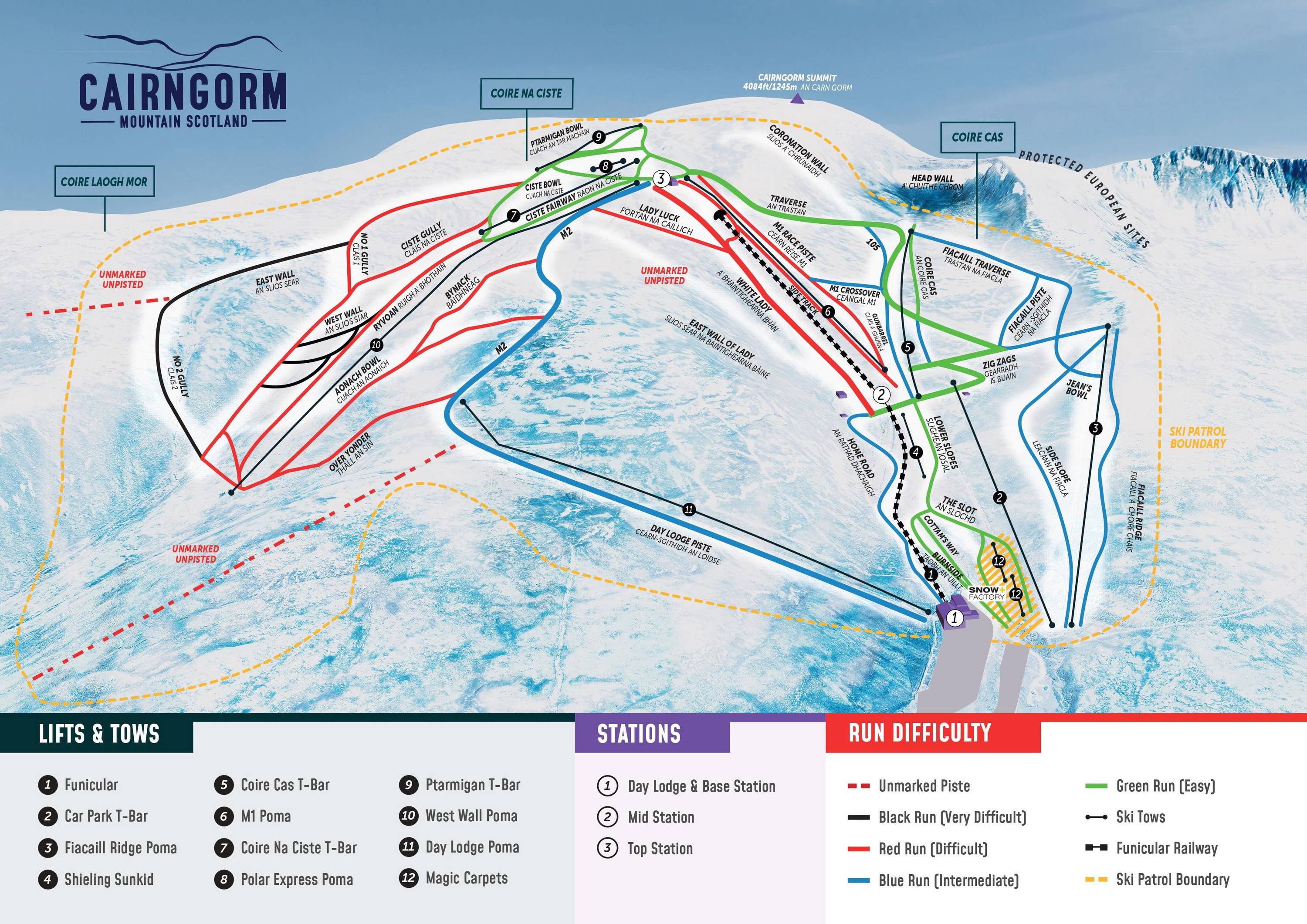 Cairngorm Mountain trail map