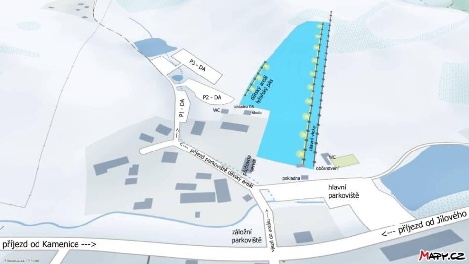 Chotouň trail map