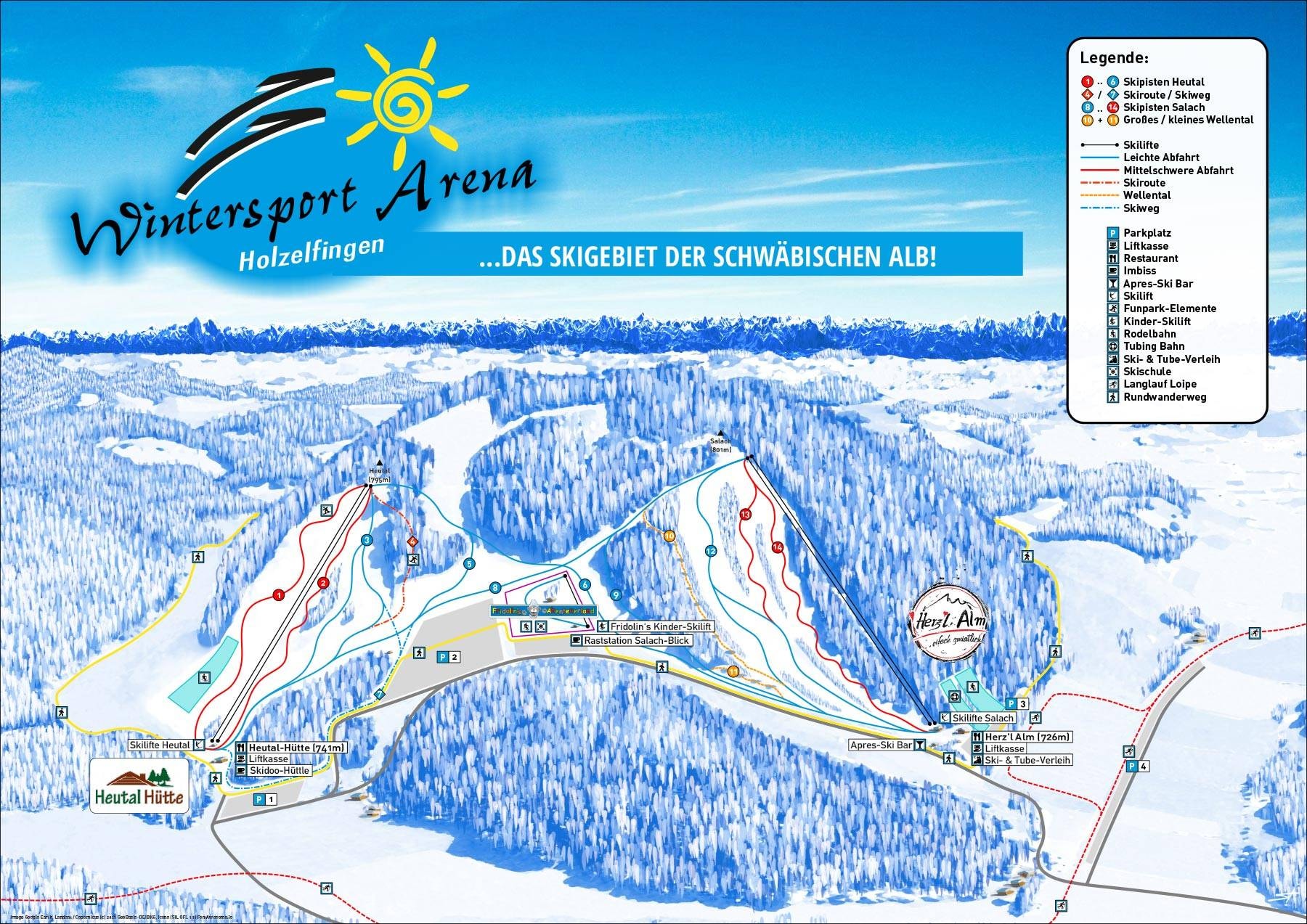 Holzelfingen (Lichtenstein) – Wintersport Arena trail map