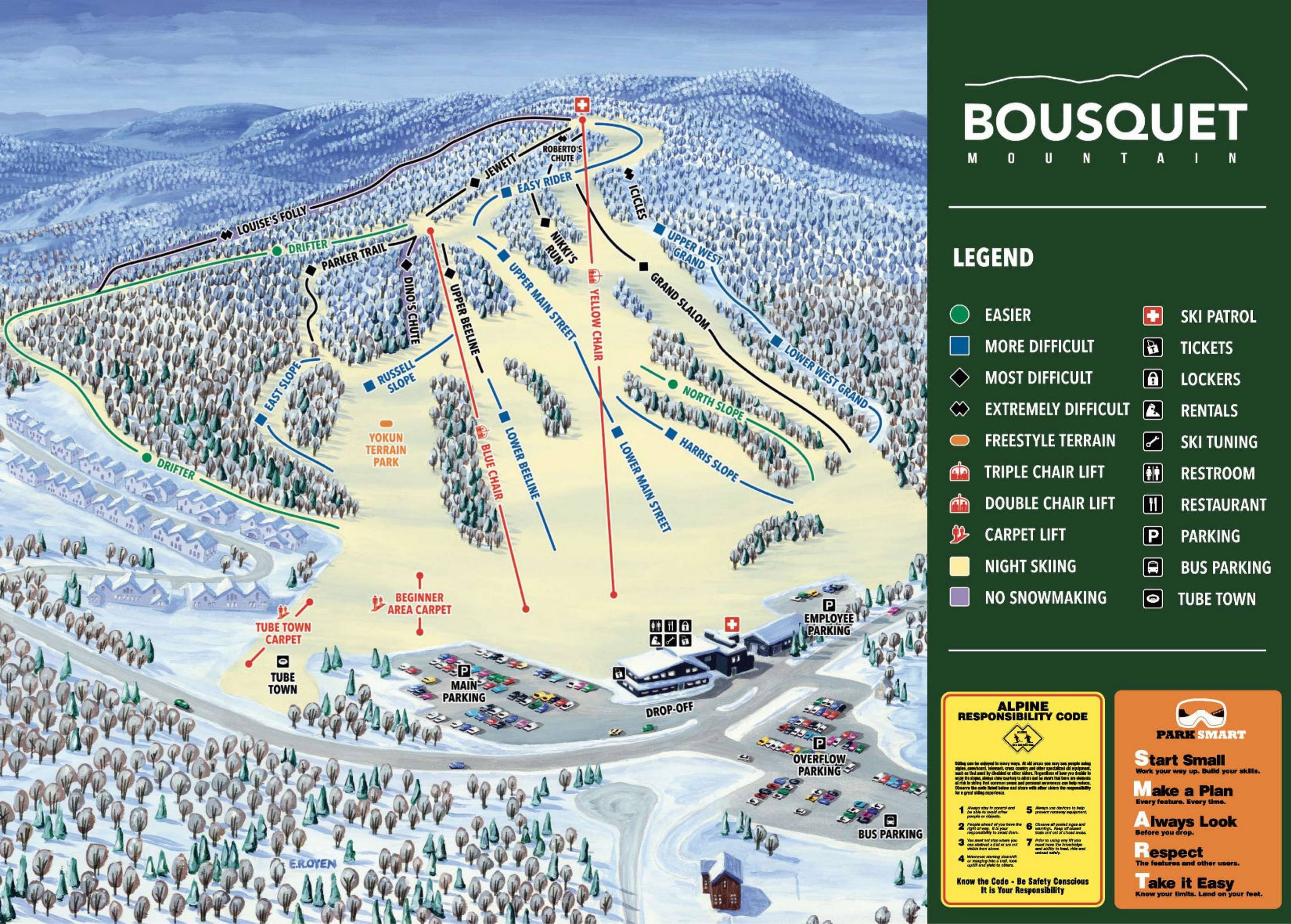 Bousquet trail map
