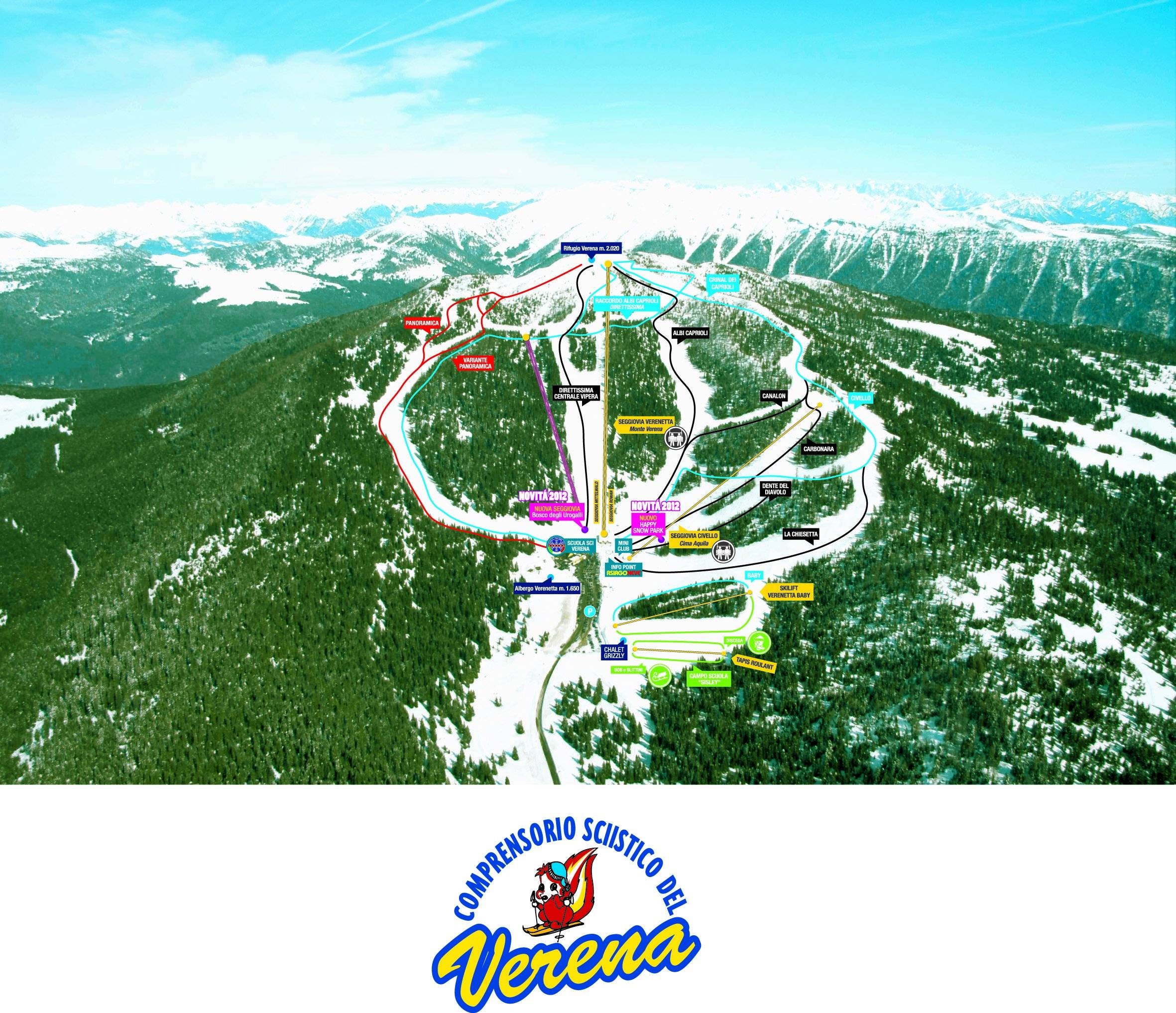 Monte Verena – Mezzaselva di Roana trail map