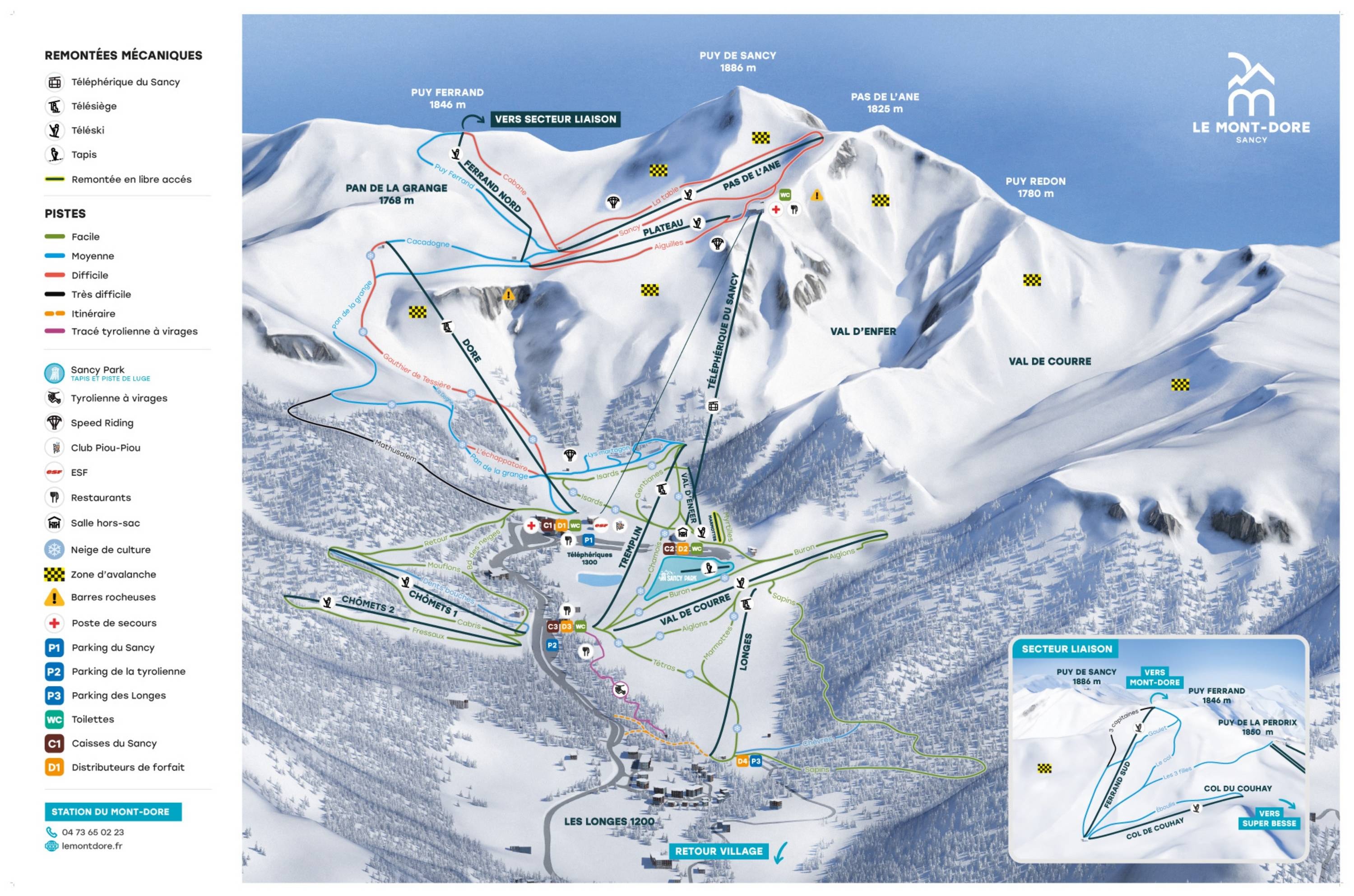 Le Mont-Dore trail map