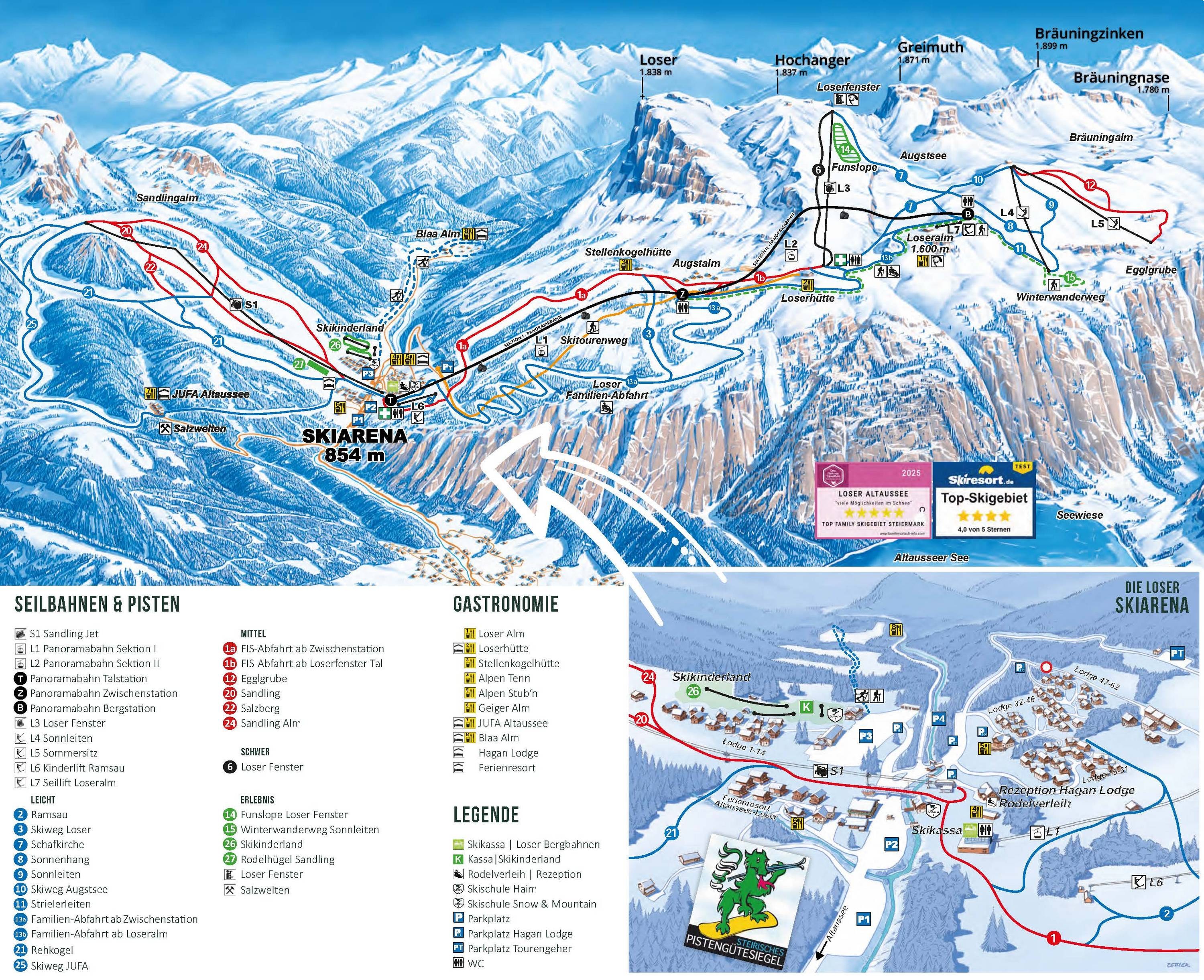 Loser – Altaussee trail map