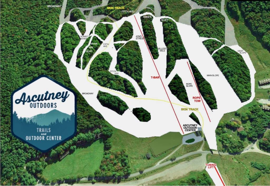 Ascutney Mountain trail map