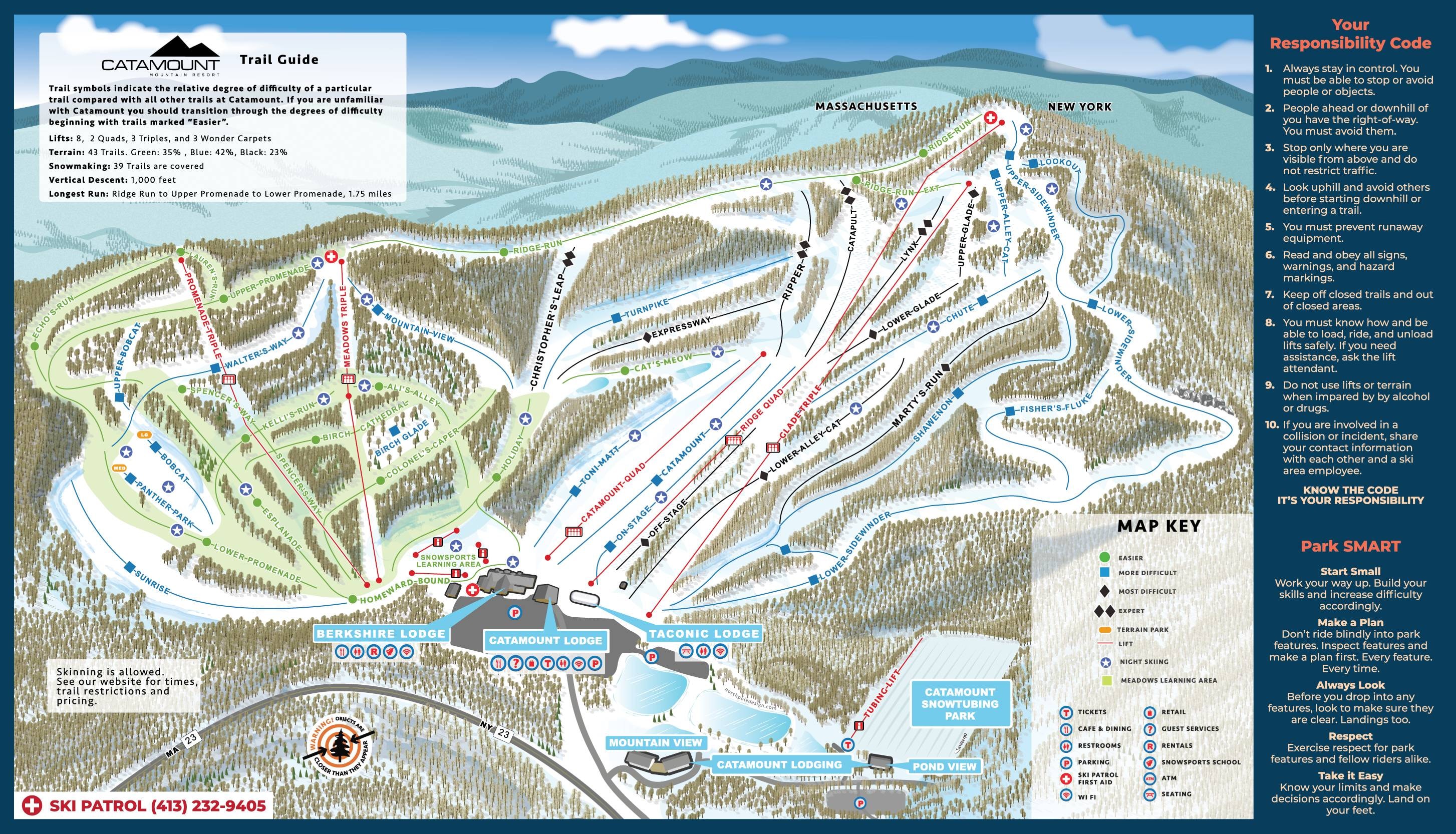 Catamount trail map