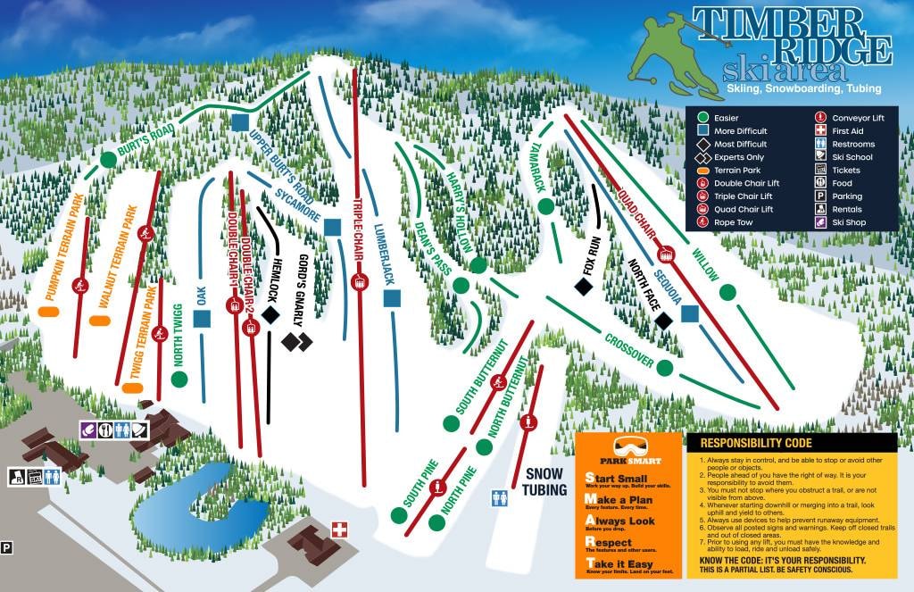 Timber Ridge trail map