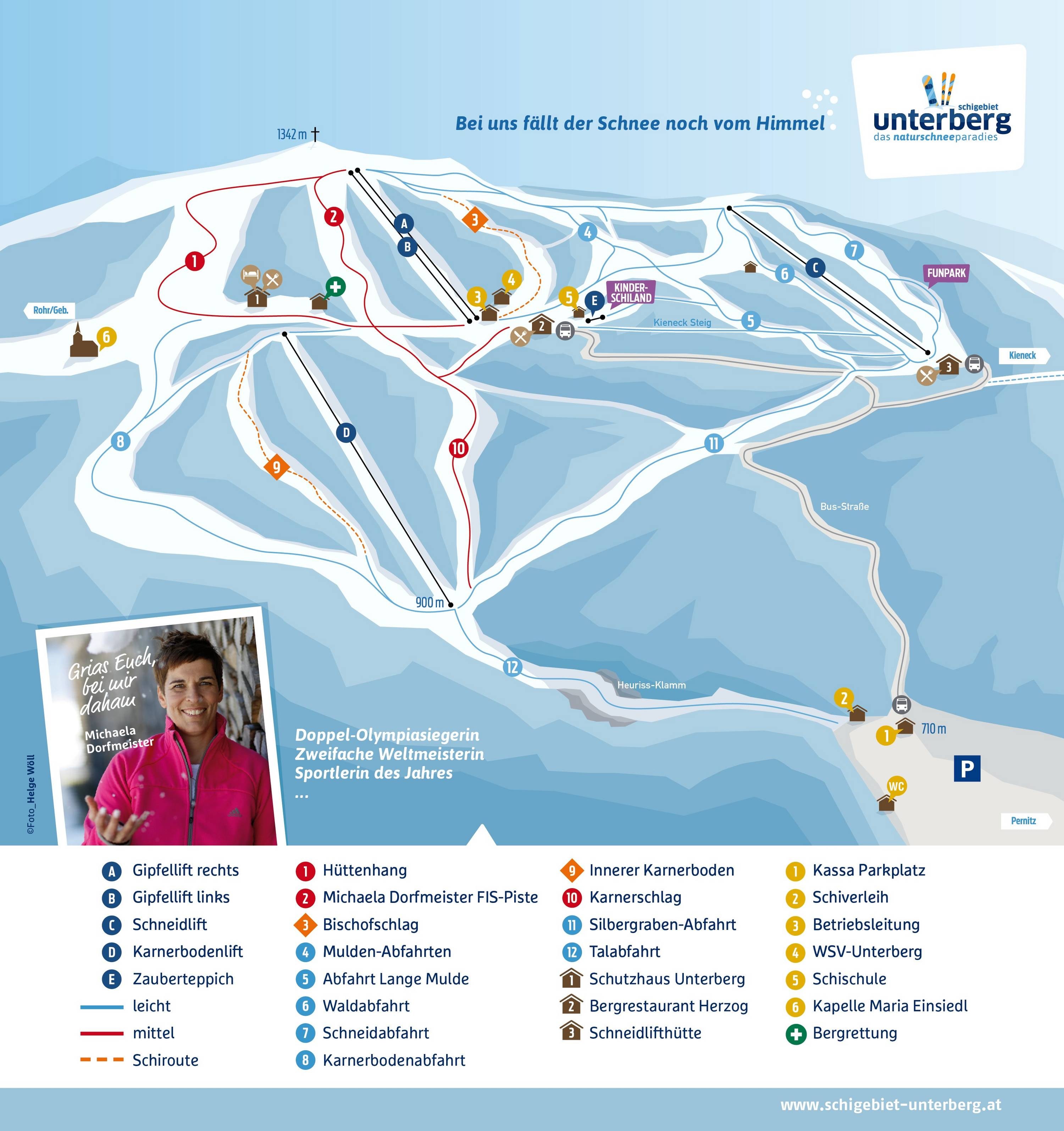 Unterberg trail map