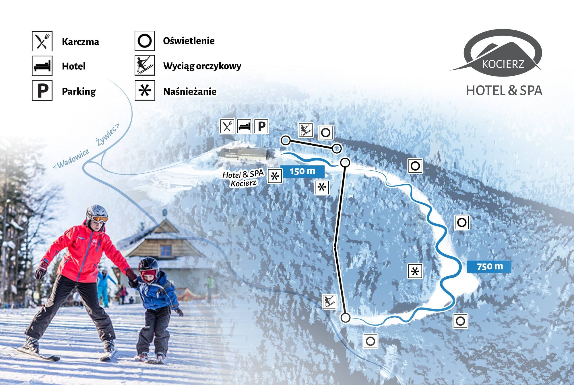 Kocierz trail map