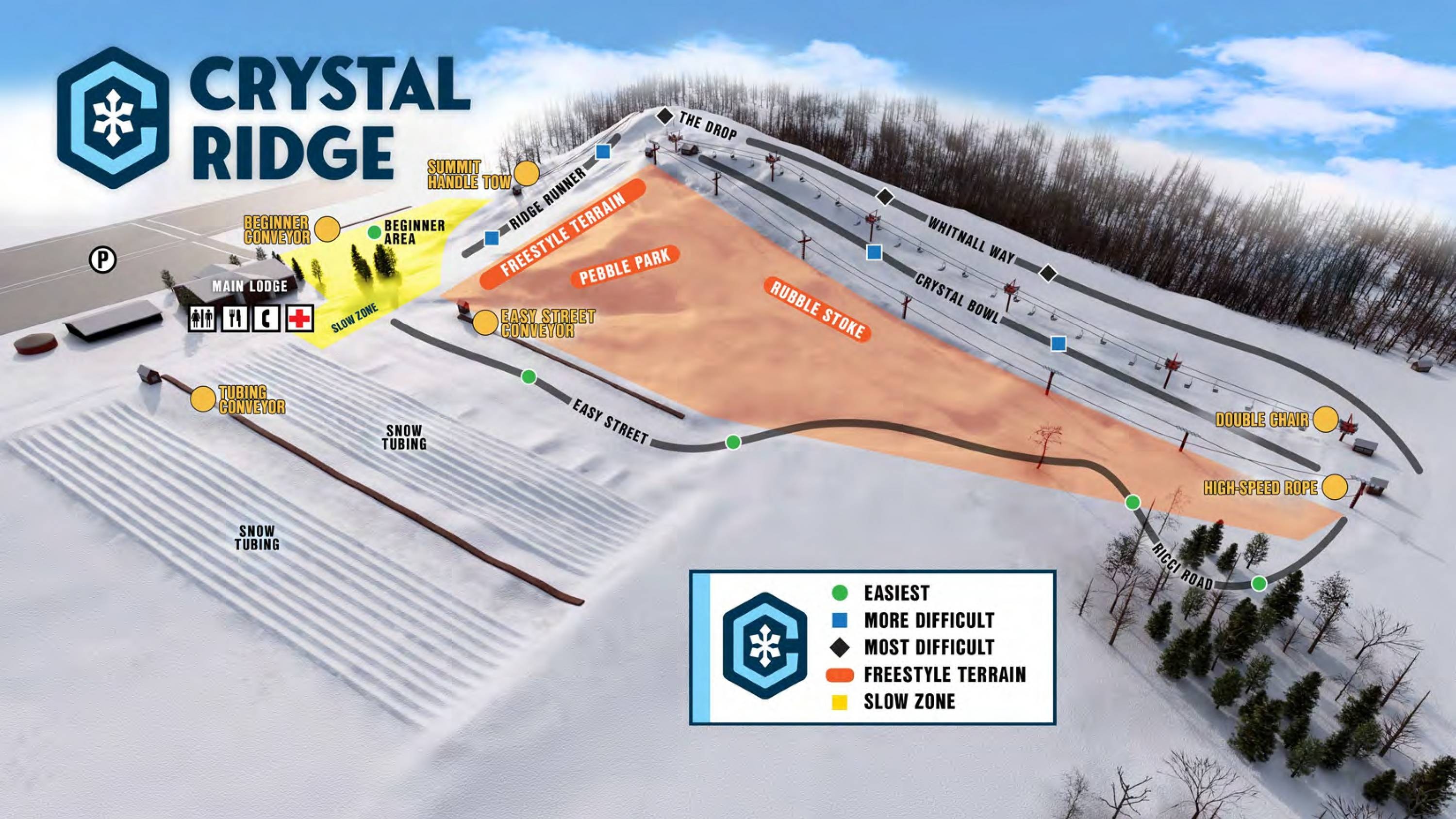 Crystal Ridge trail map