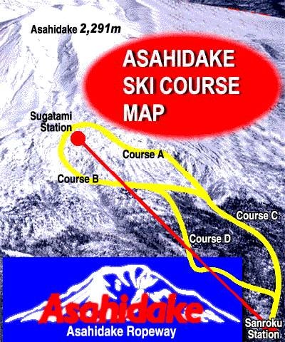 Asahidake trail map