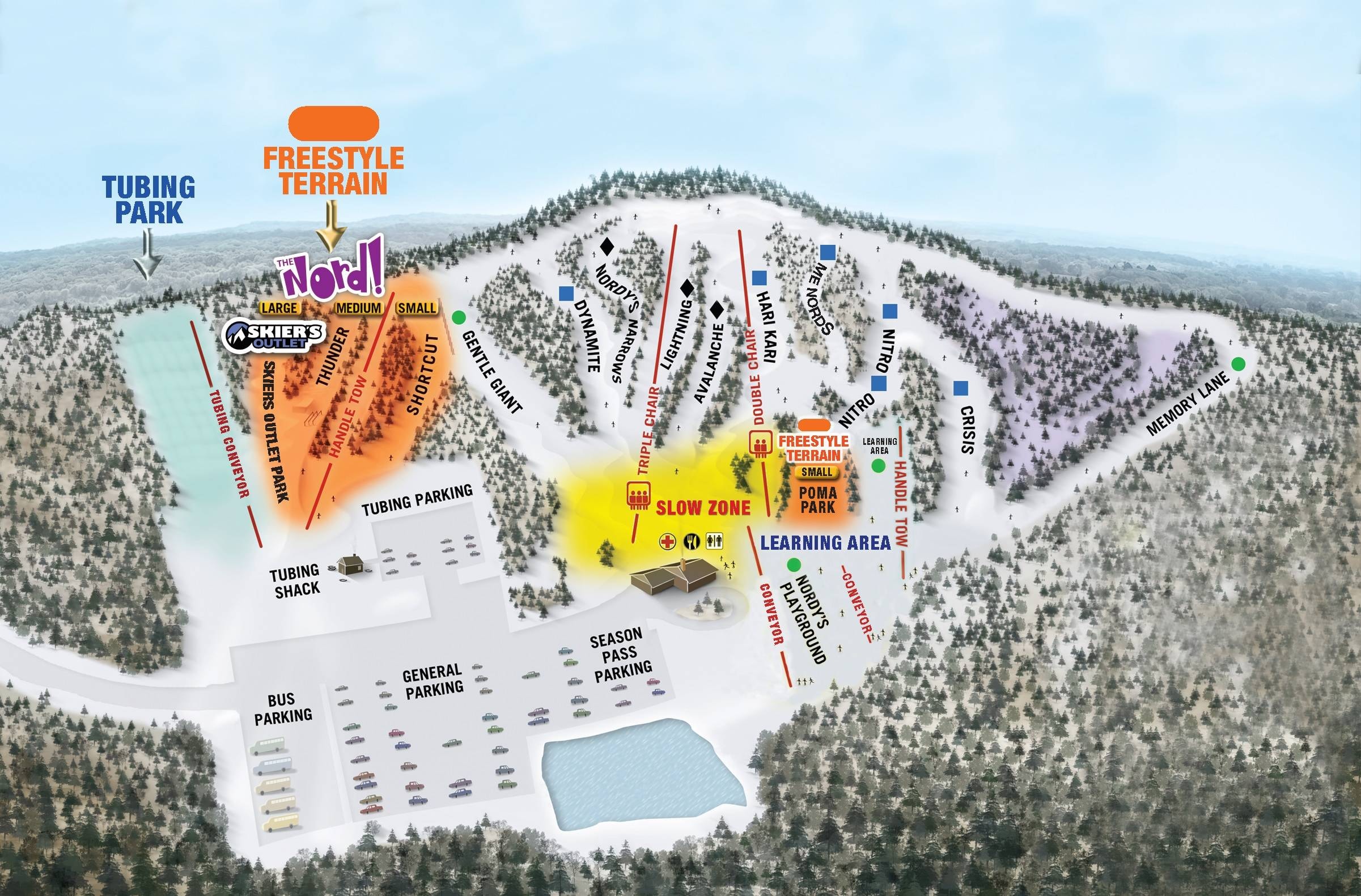 Nordic Mountain trail map