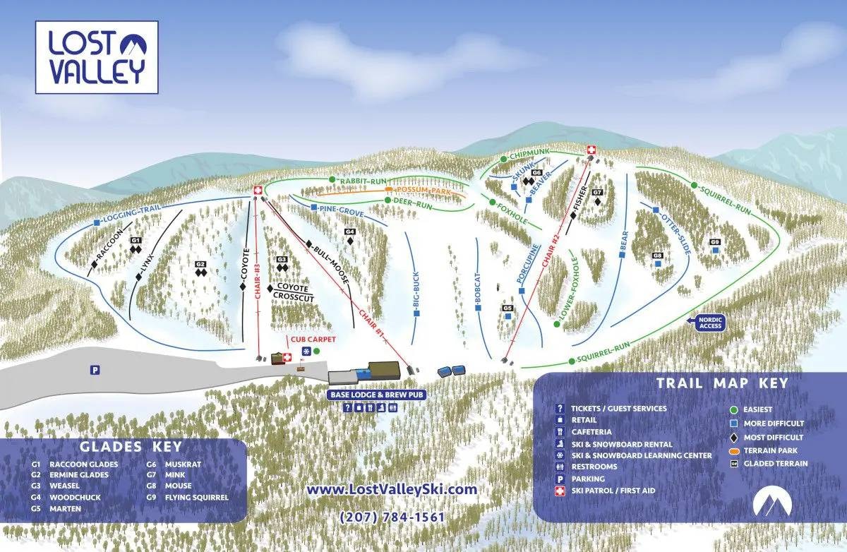 Lost Valley trail map