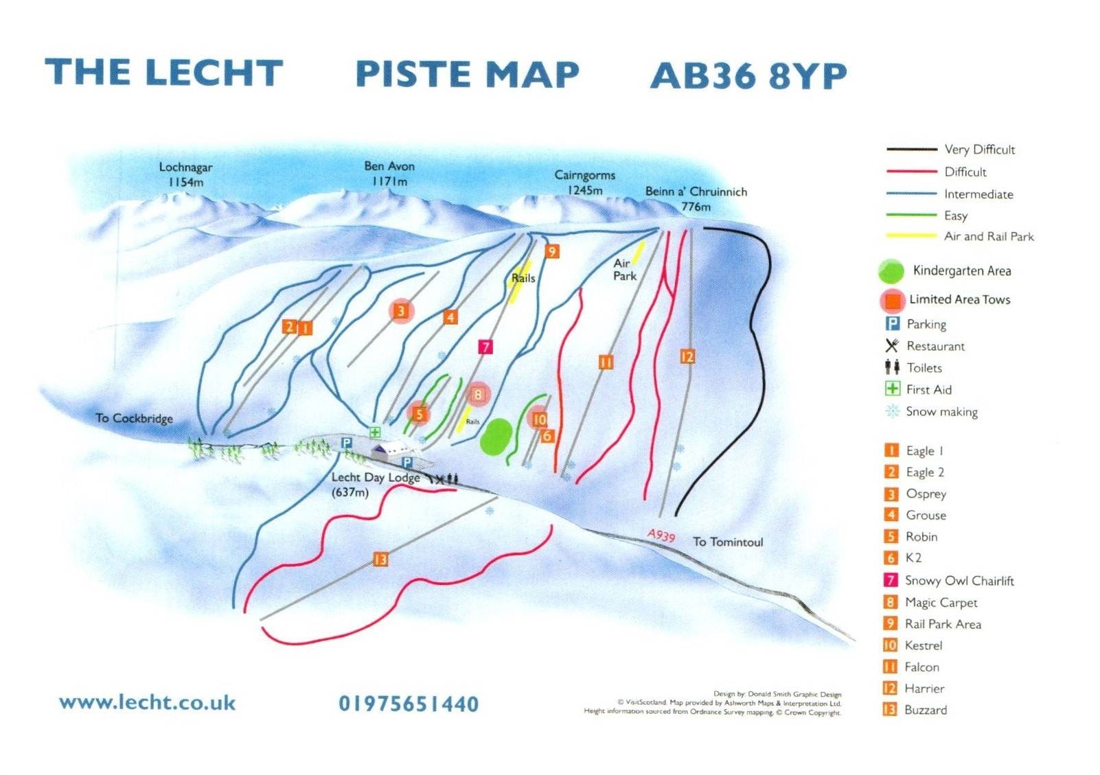 The Lecht trail map