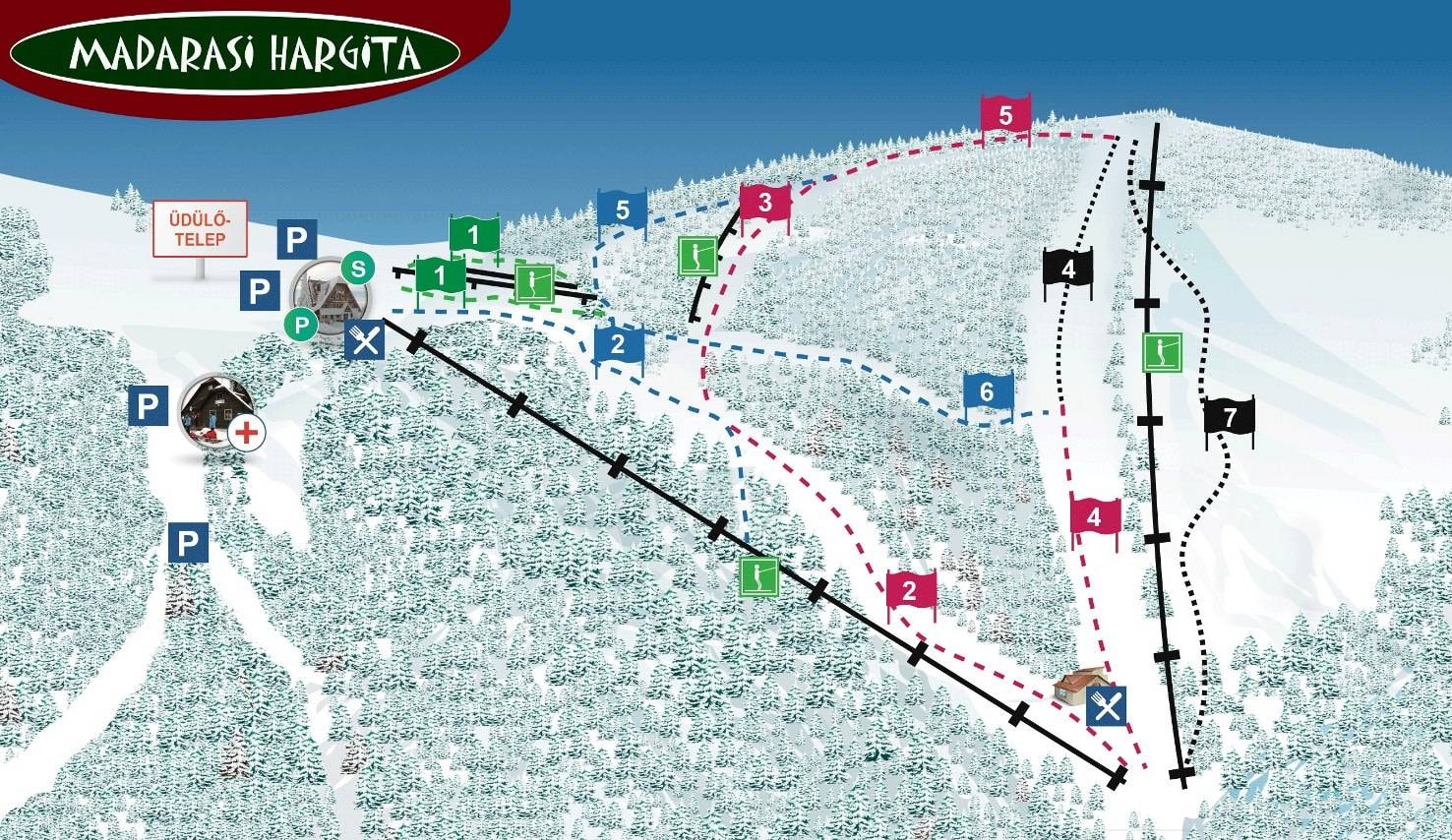 Madarasi Hargita trail map