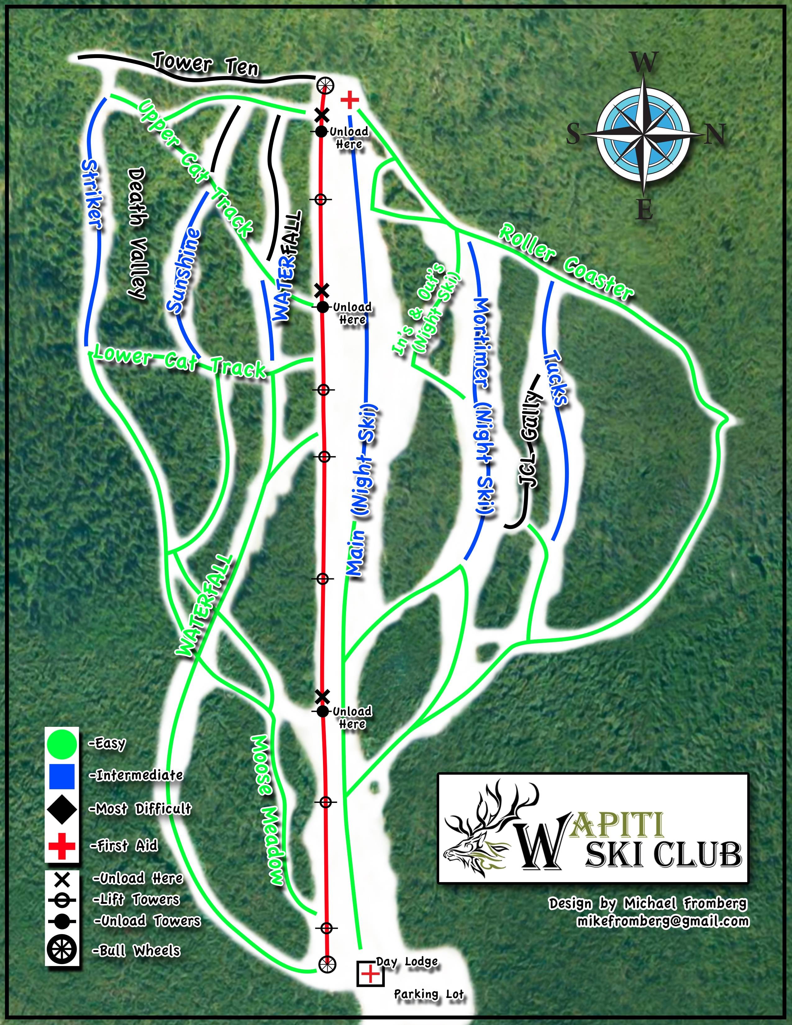 Wapiti Ski Hill – Elkford trail map