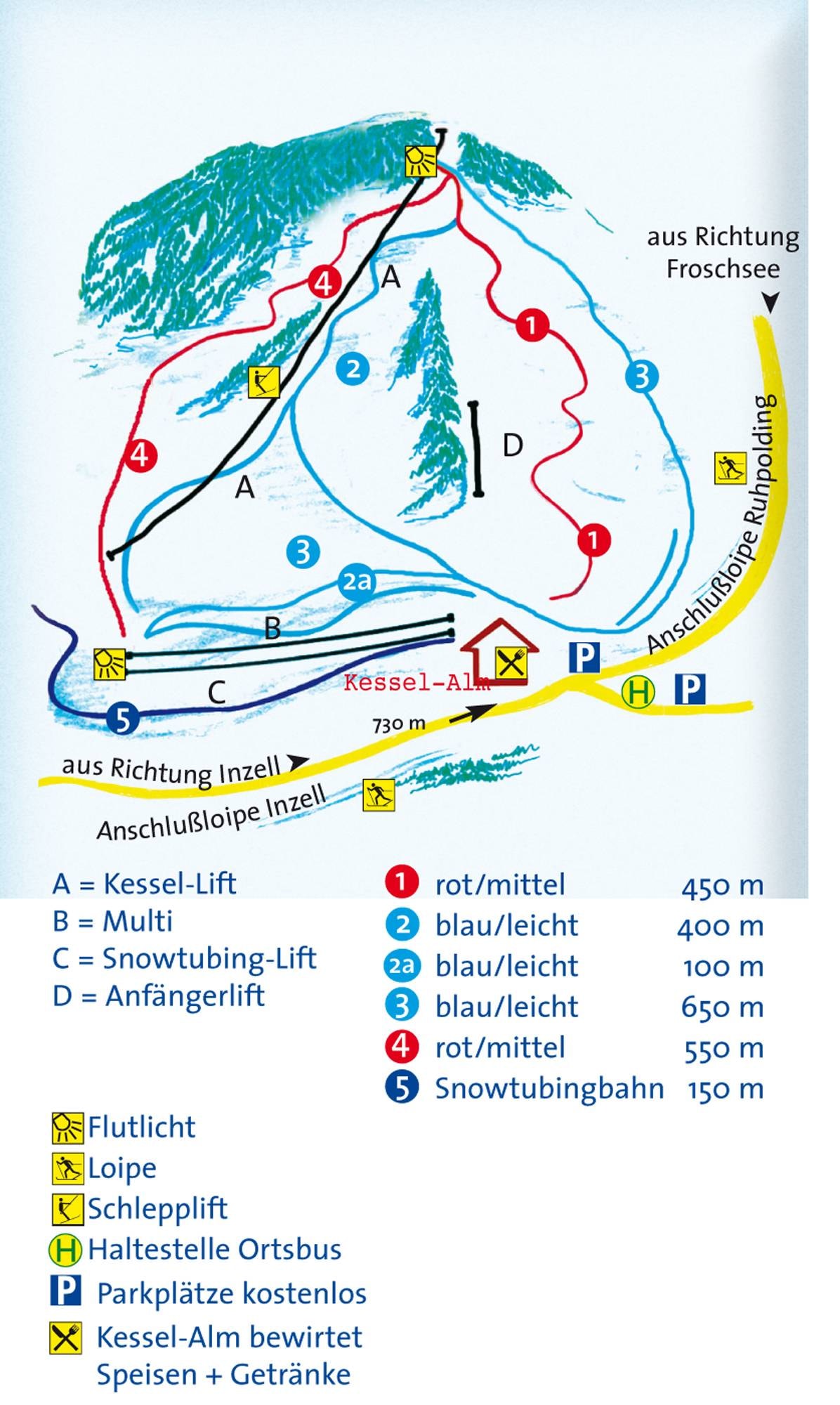 Kessellifts – Inzell trail map
