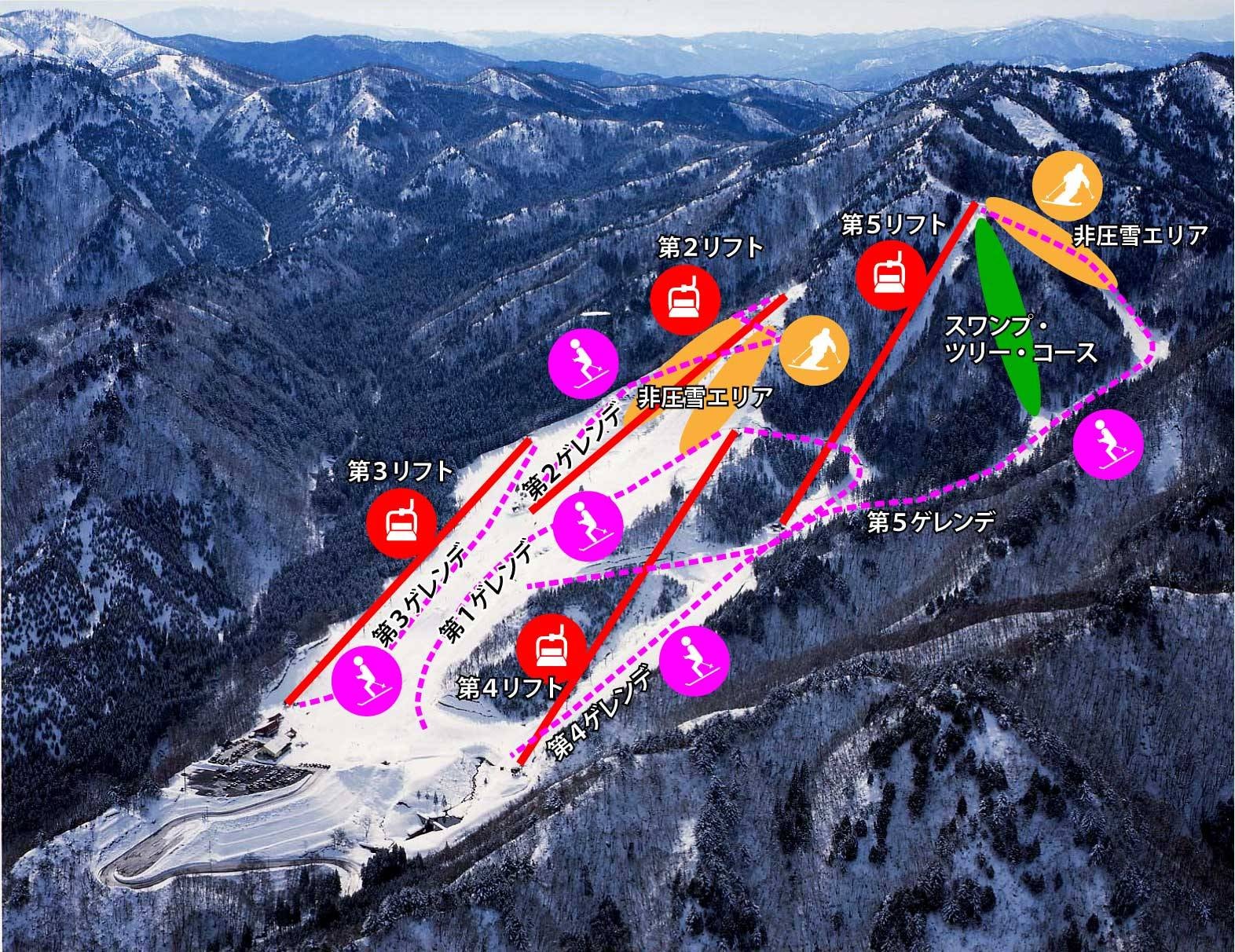 Hida Kawai trail map