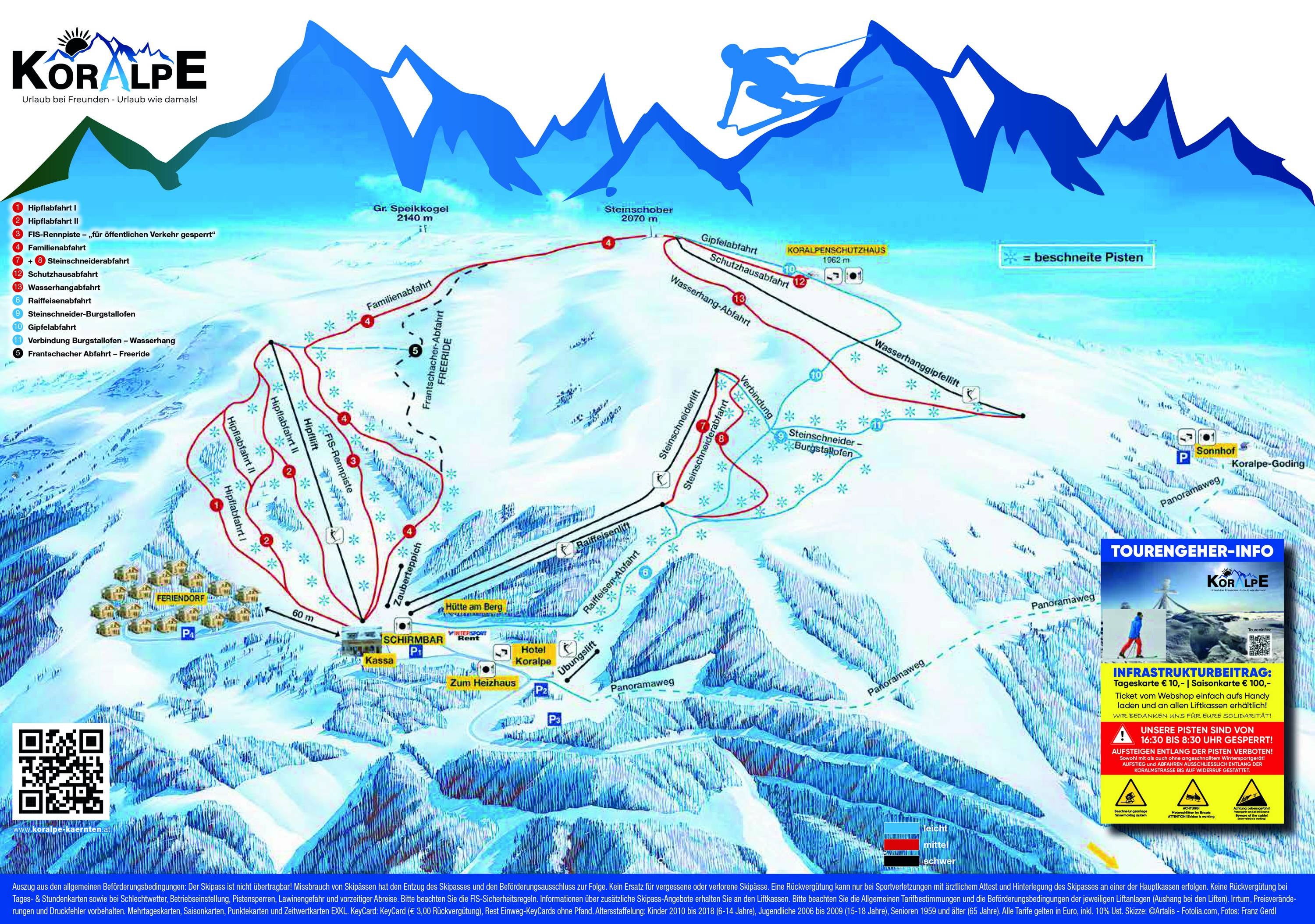 Koralpe trail map