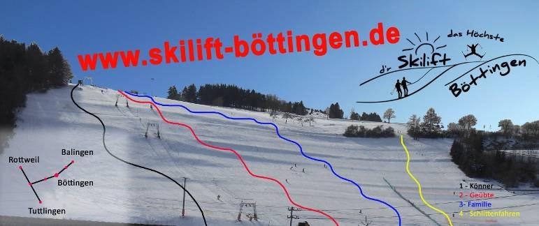 Böttingen trail map
