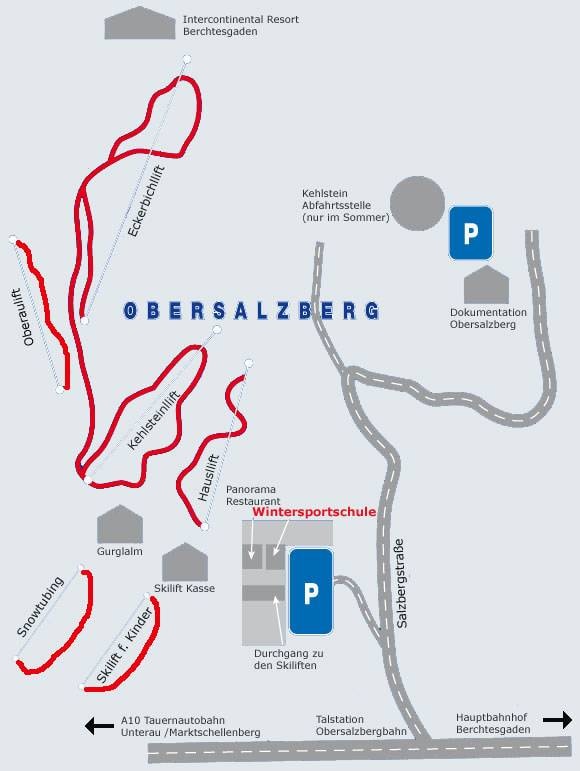 Obersalzberg trail map