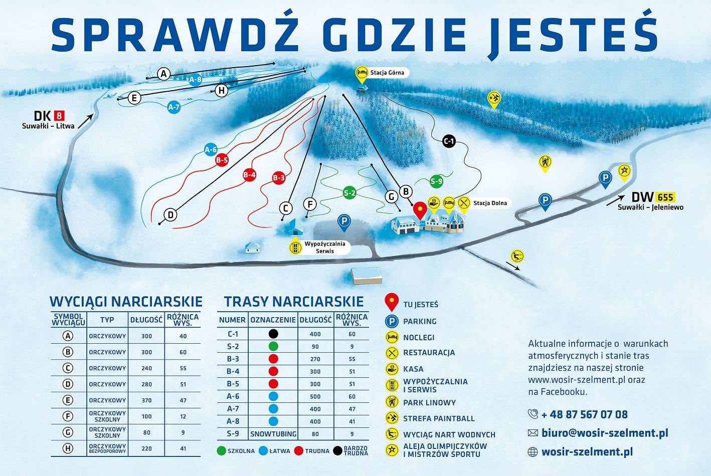 Szelment trail map