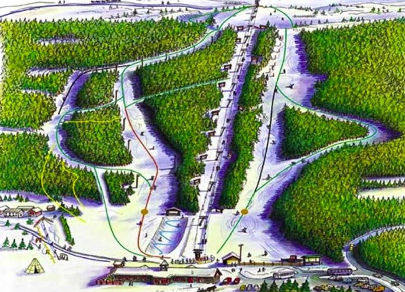 Ålen Skisenter trail map