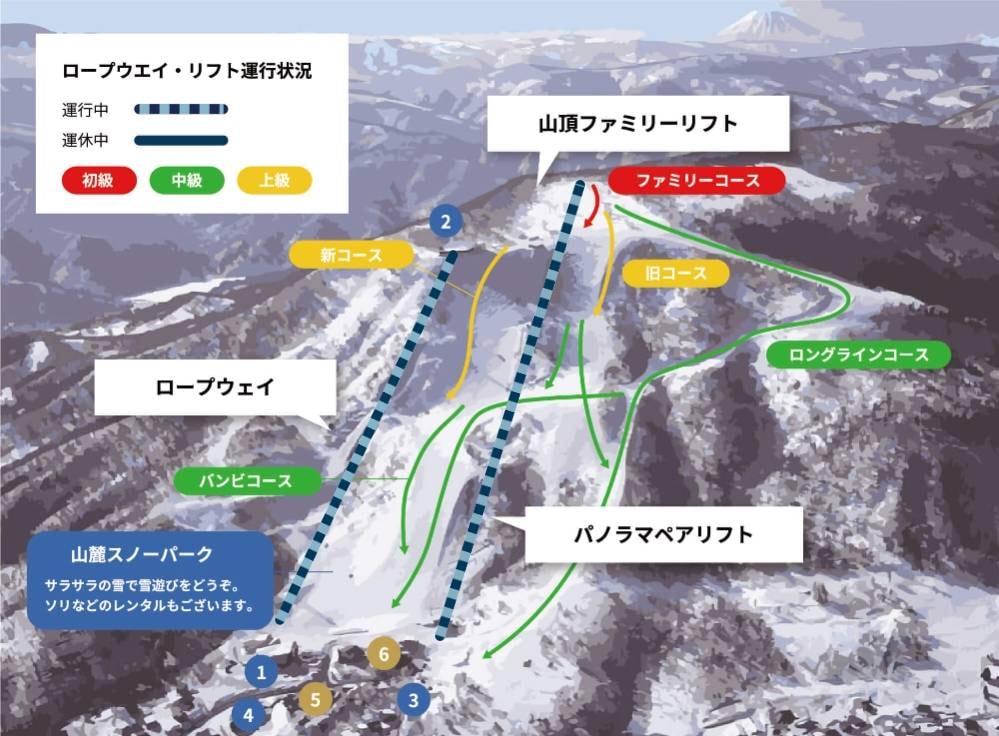 Otaru Tenguyama trail map