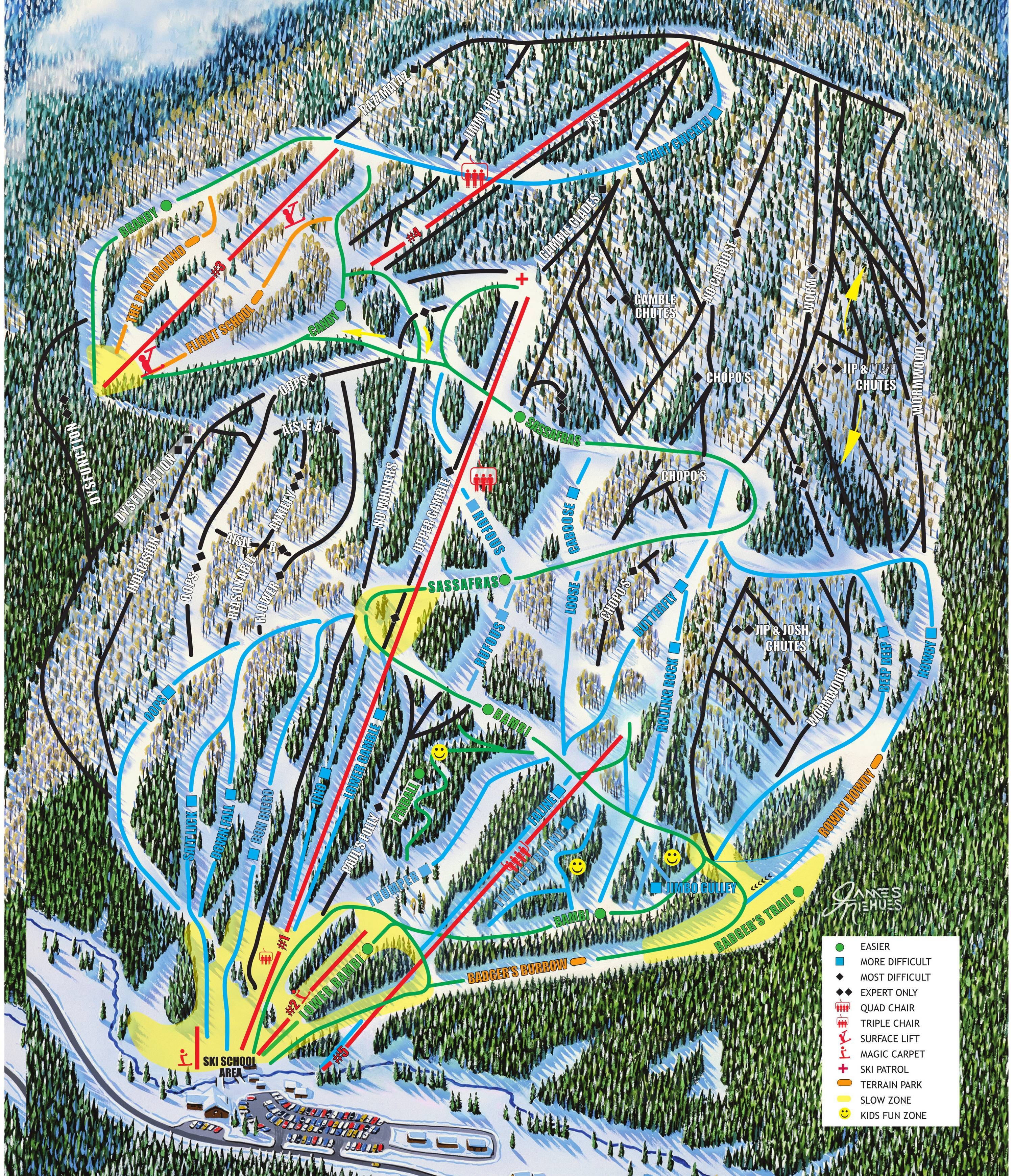 Sipapu trail map