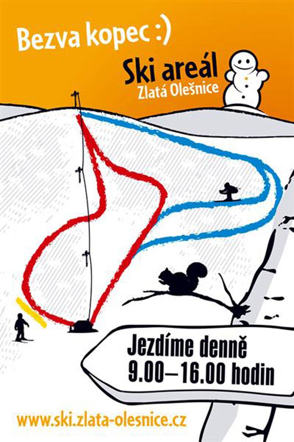 Zlatá Olešnice trail map