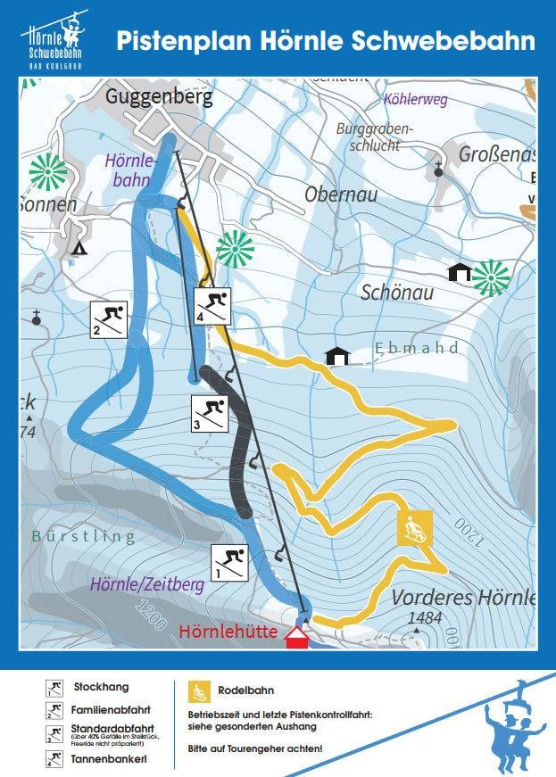 Hörnle – Bad Kohlgrub trail map
