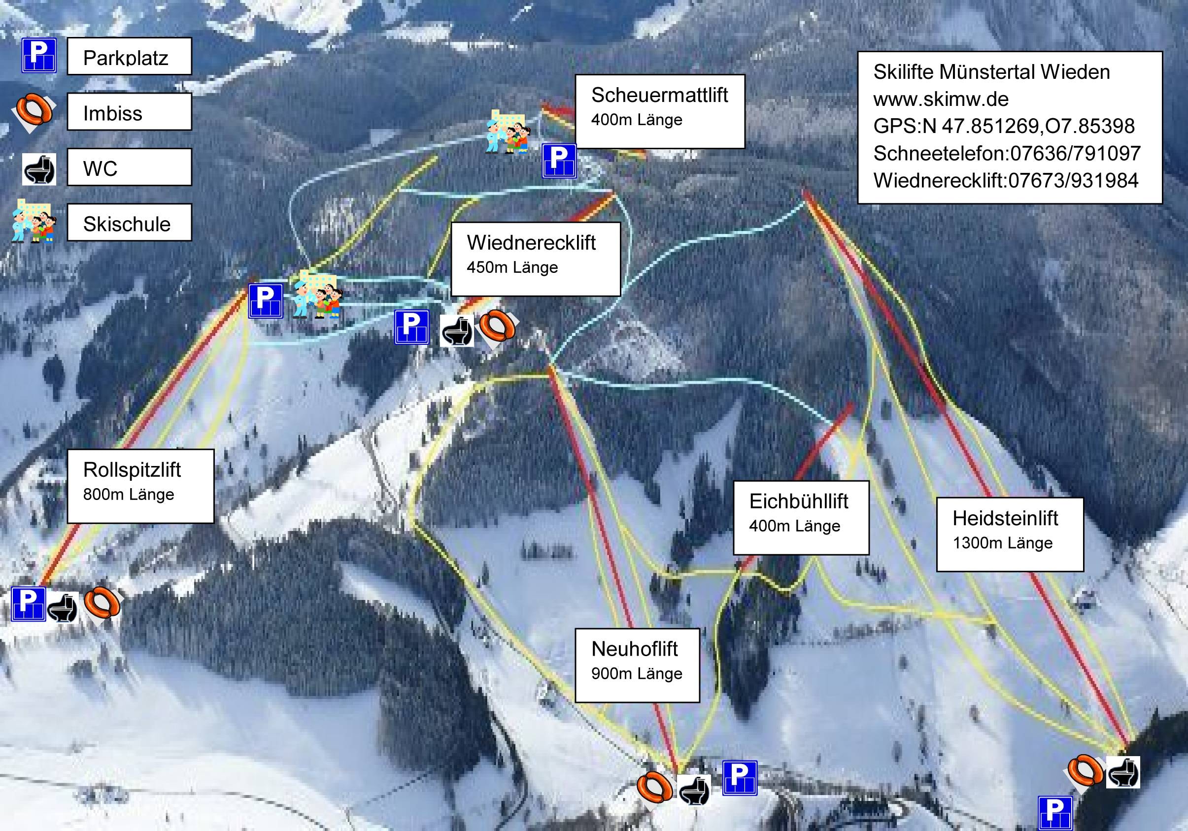 Münstertal-Wieden trail map