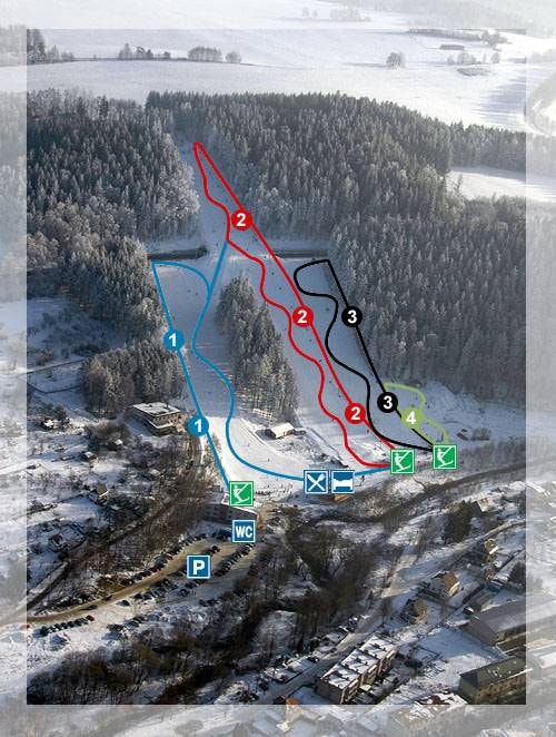 Hlinsko trail map