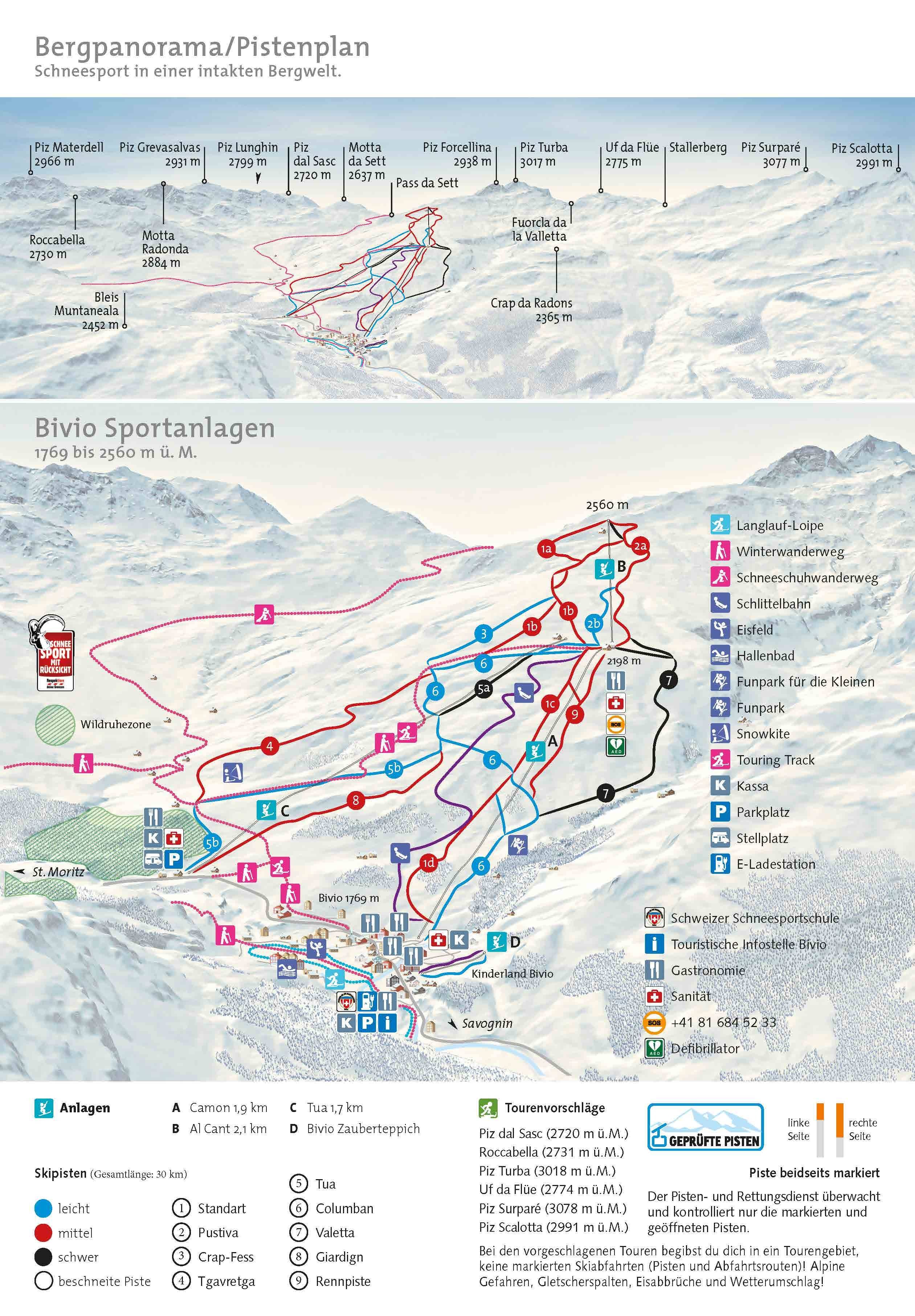 Bivio trail map