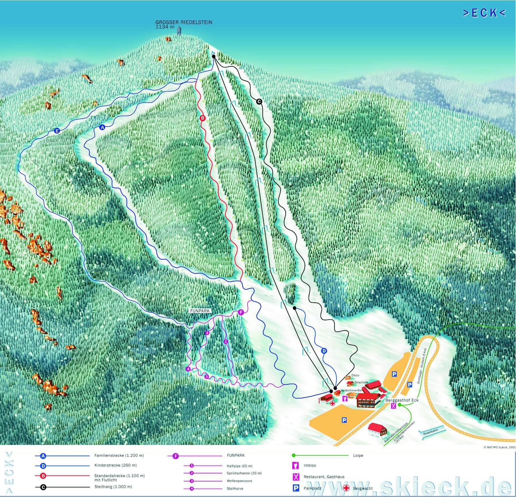 Eck-Riedelstein – Arrach trail map