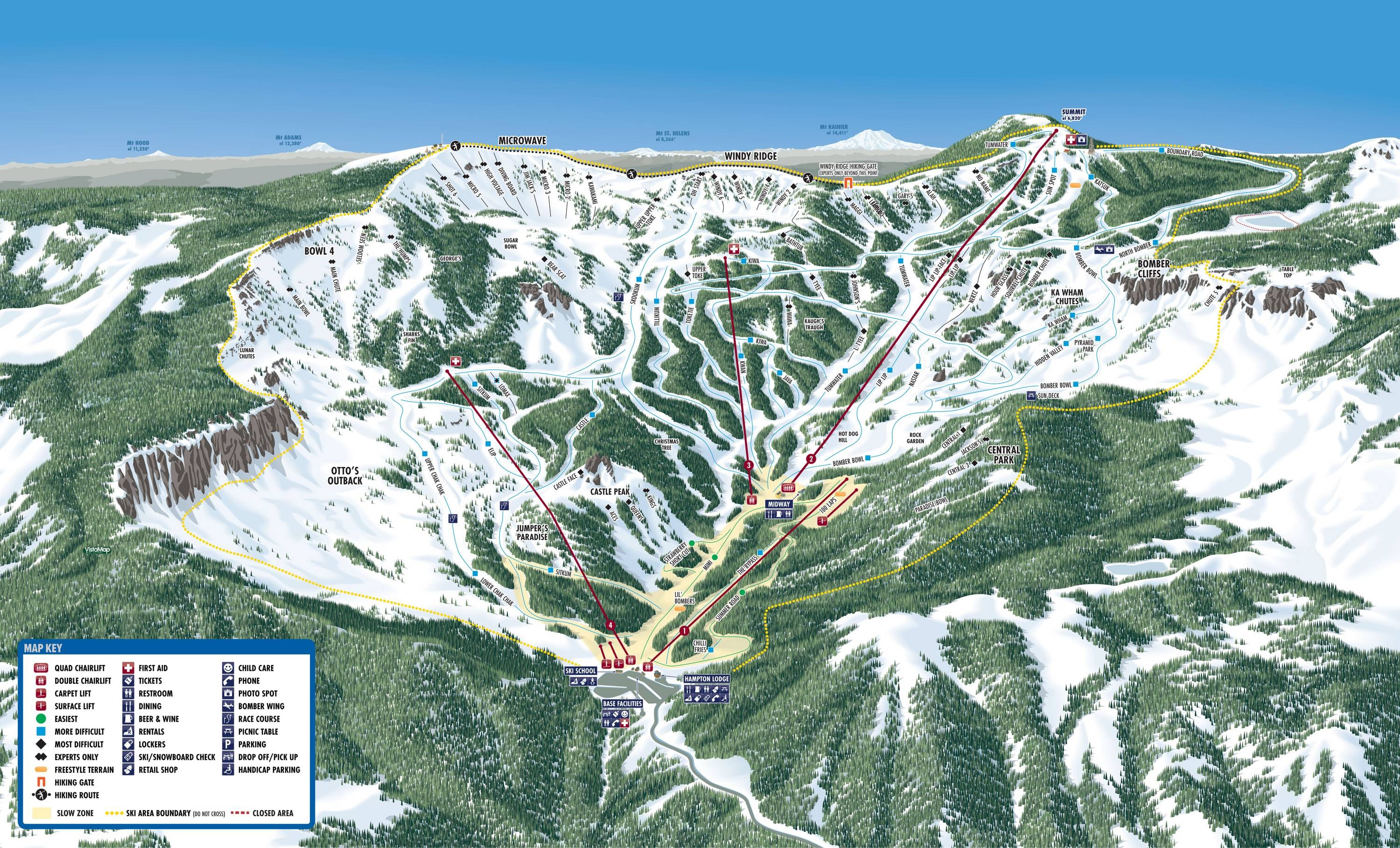 Wenatchee – Mission Ridge trail map