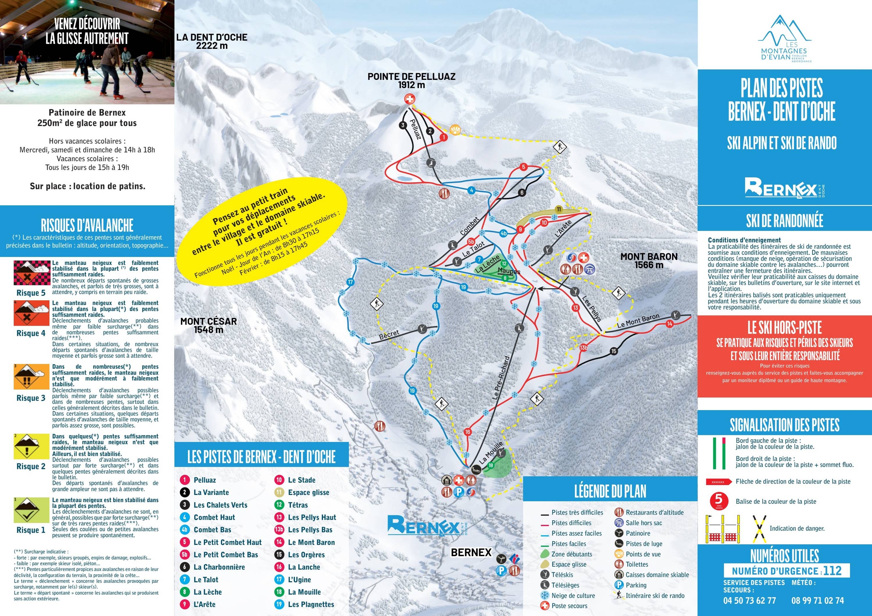 Bernex trail map