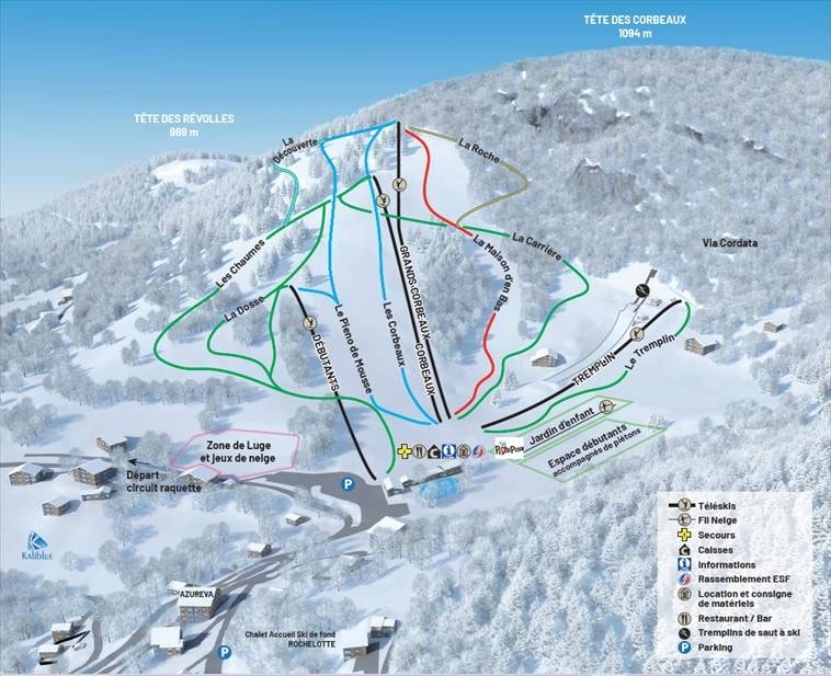Larcenaire – Bussang trail map