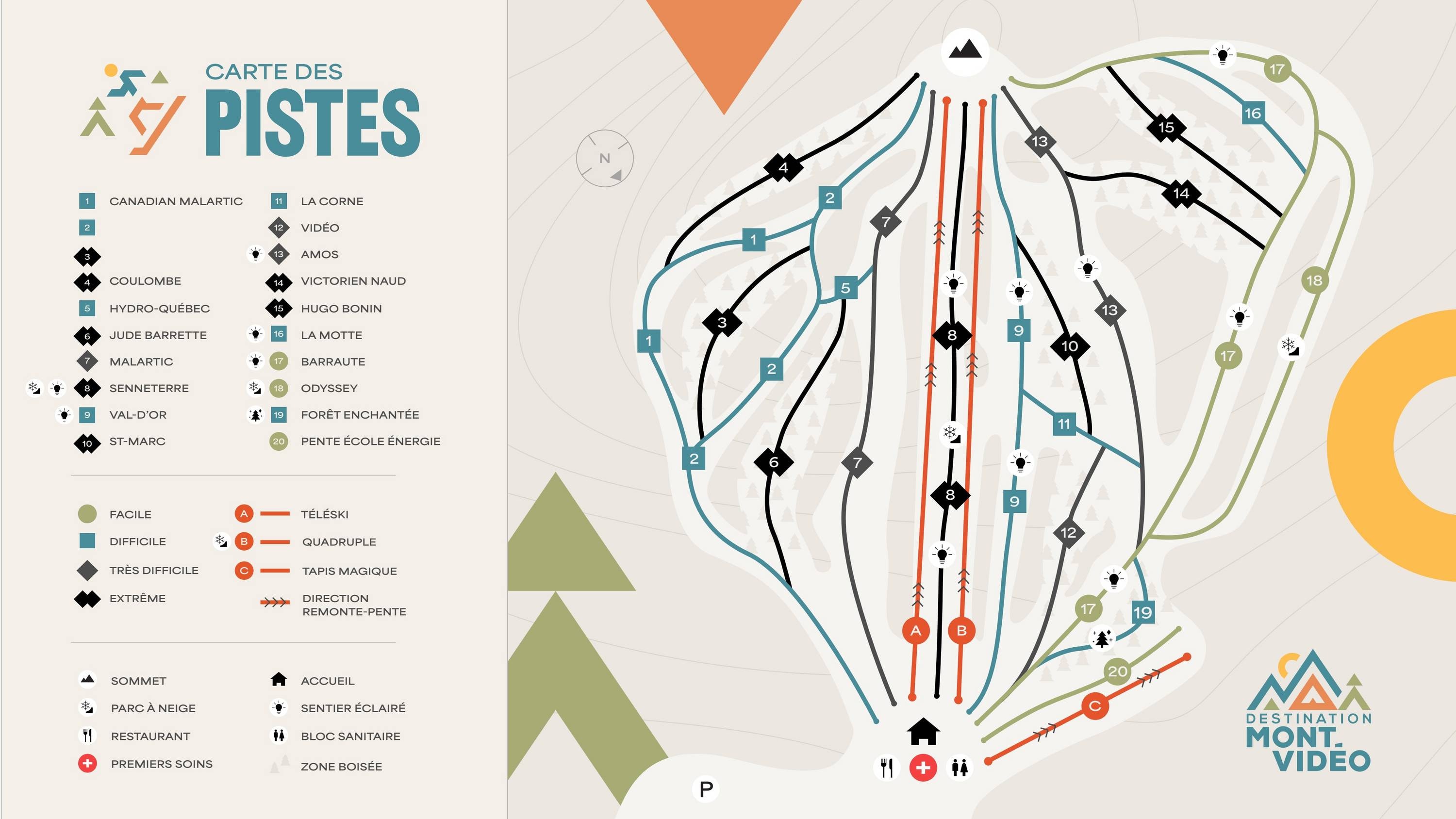 Mont Vidéo trail map