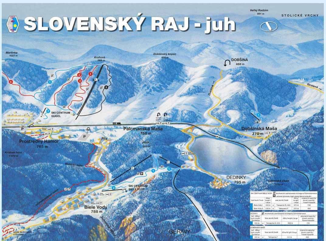 Biele Vody/Dedinky (Mlynky) trail map