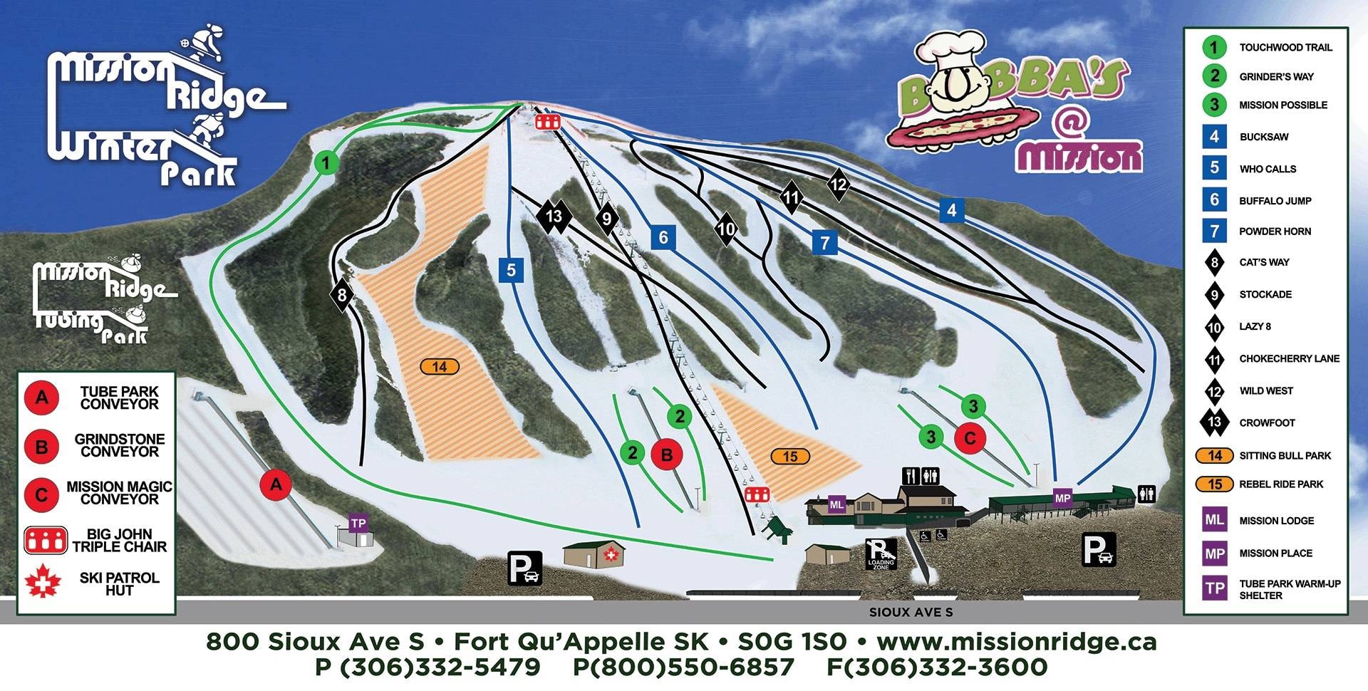Mission Ridge trail map