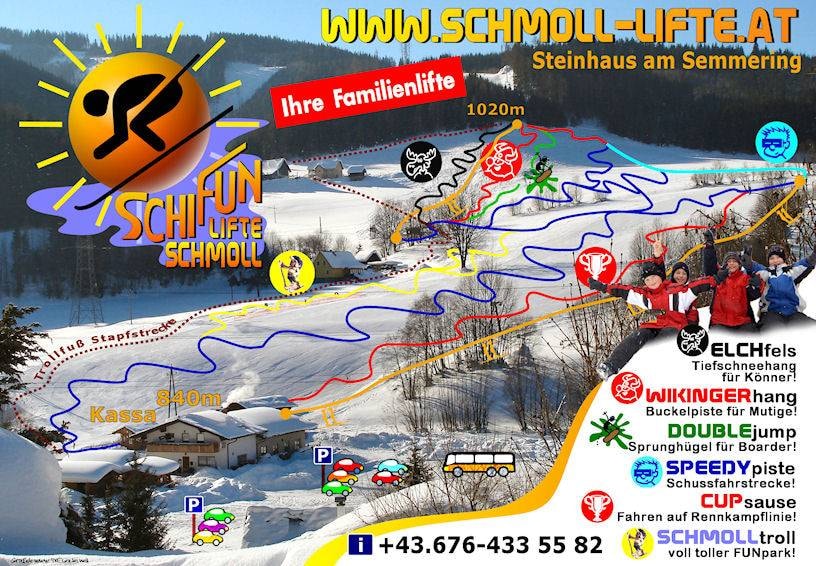 Schmolllifte – Steinhaus am Semmering trail map