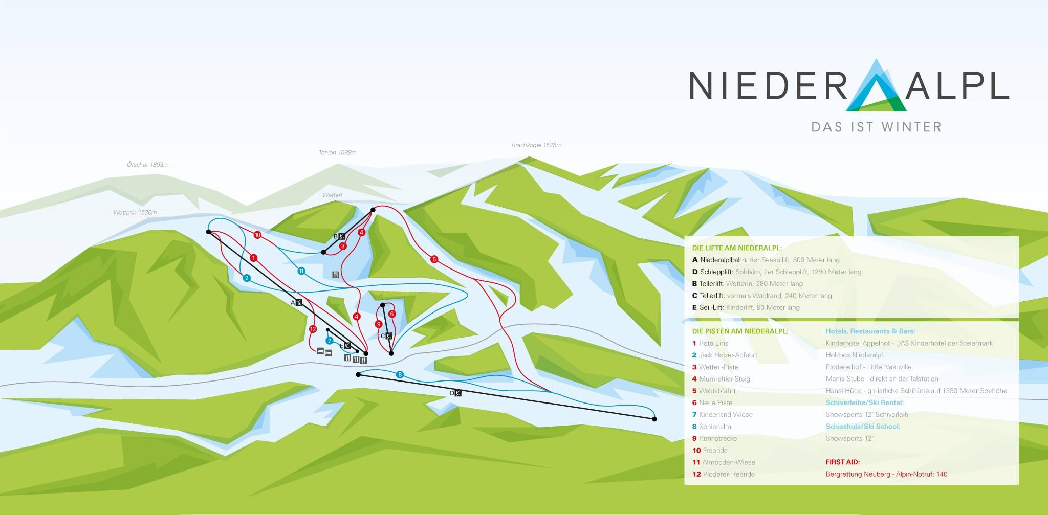 Niederalpl – Mürzsteg (Neuberg an der Mürz) trail map