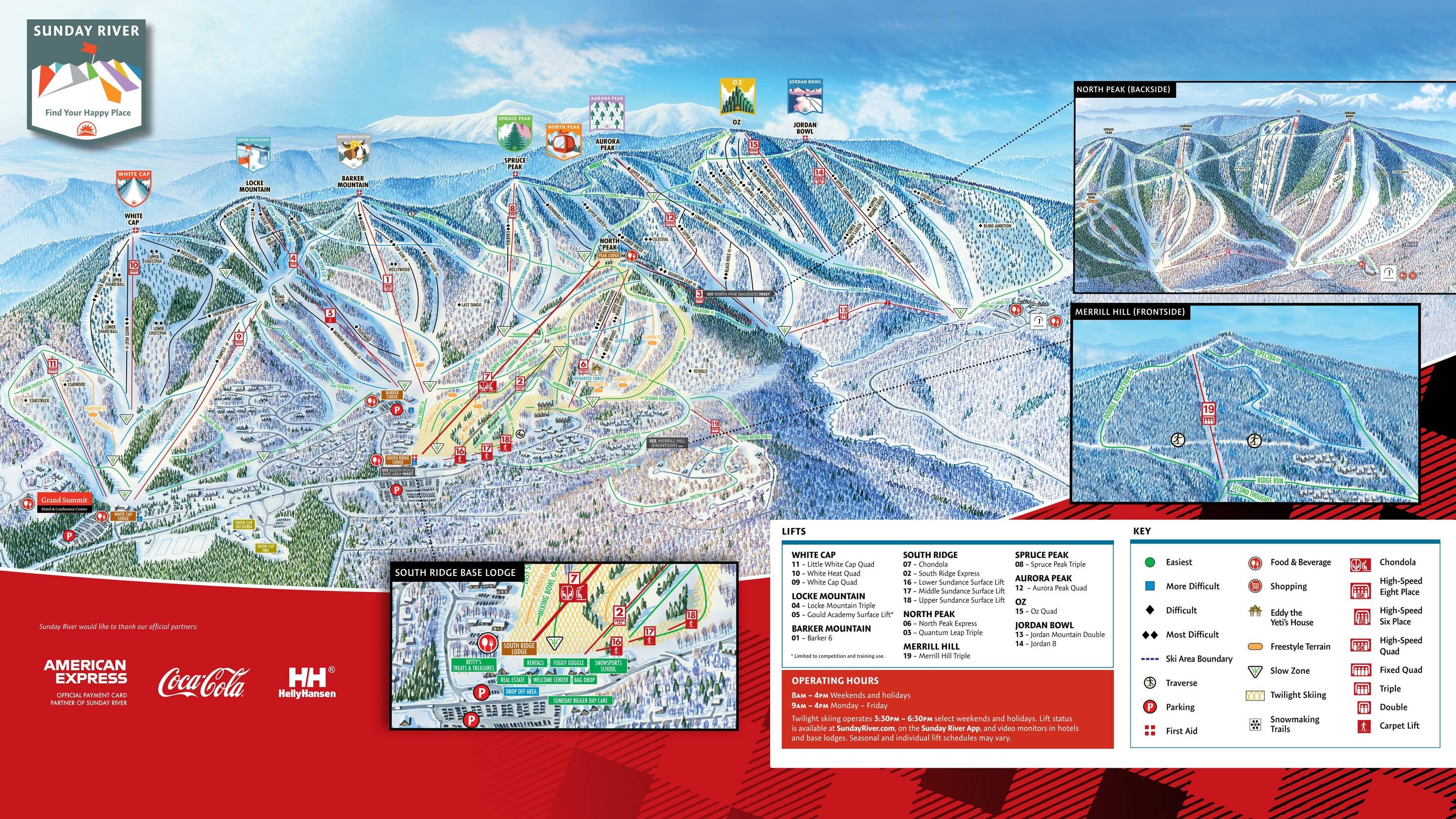 Sunday River trail map
