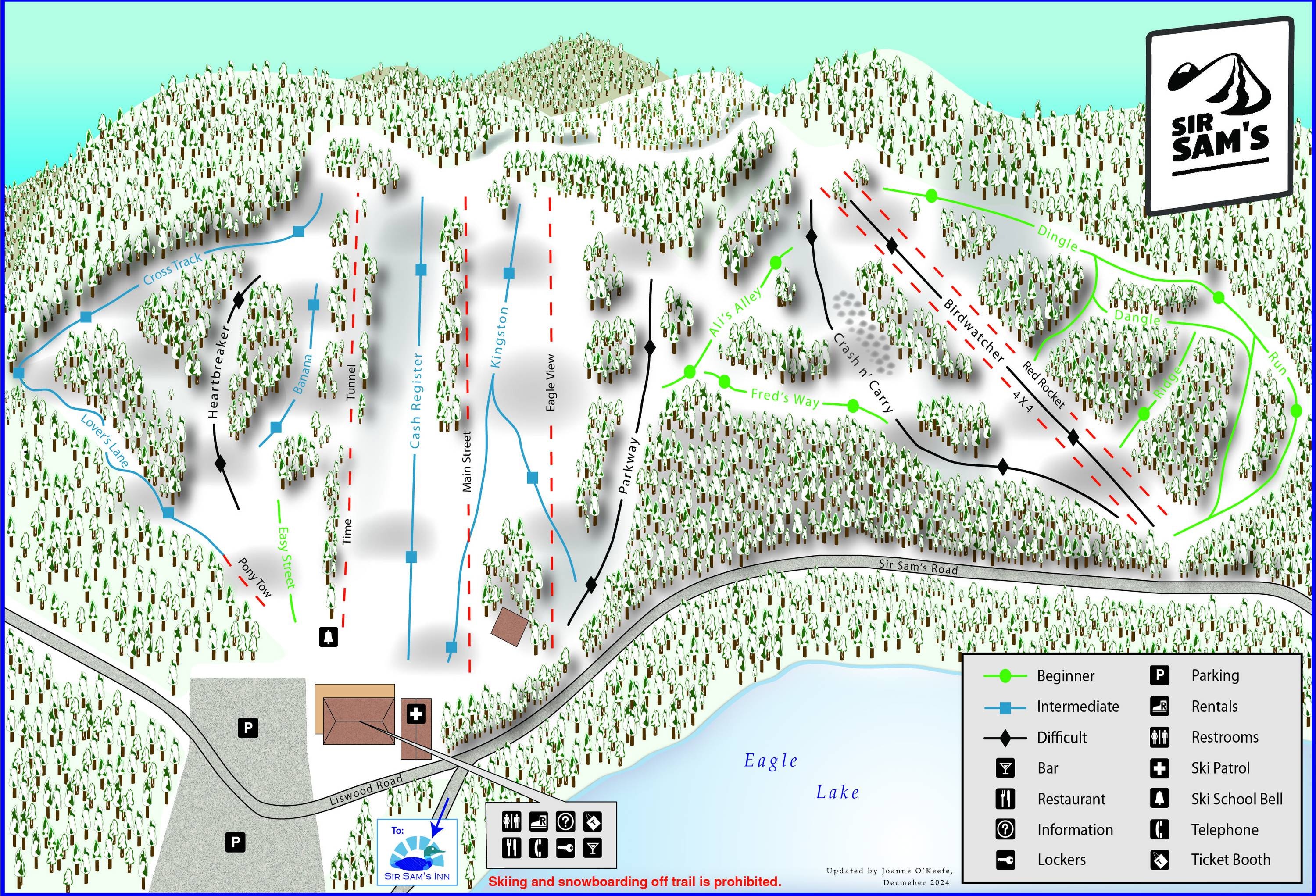 Sir Sam's trail map
