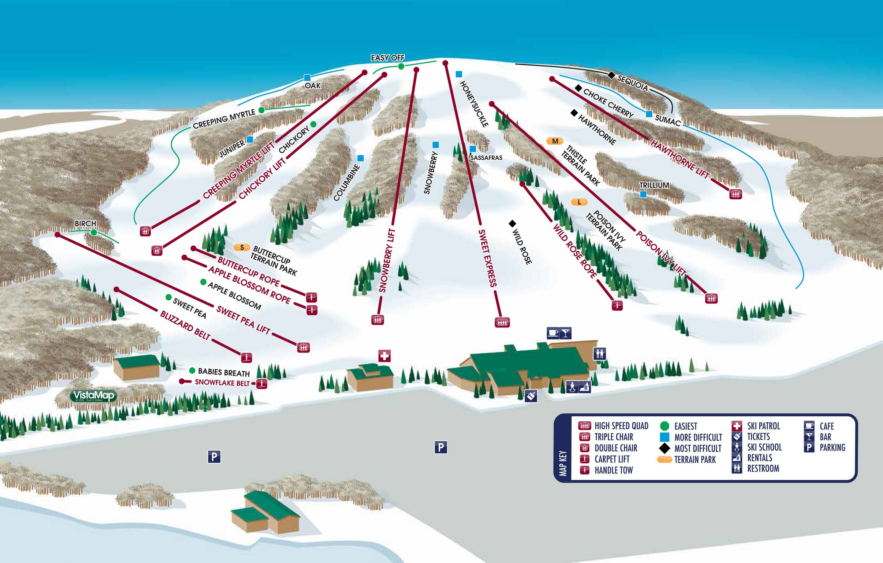 Bittersweet trail map