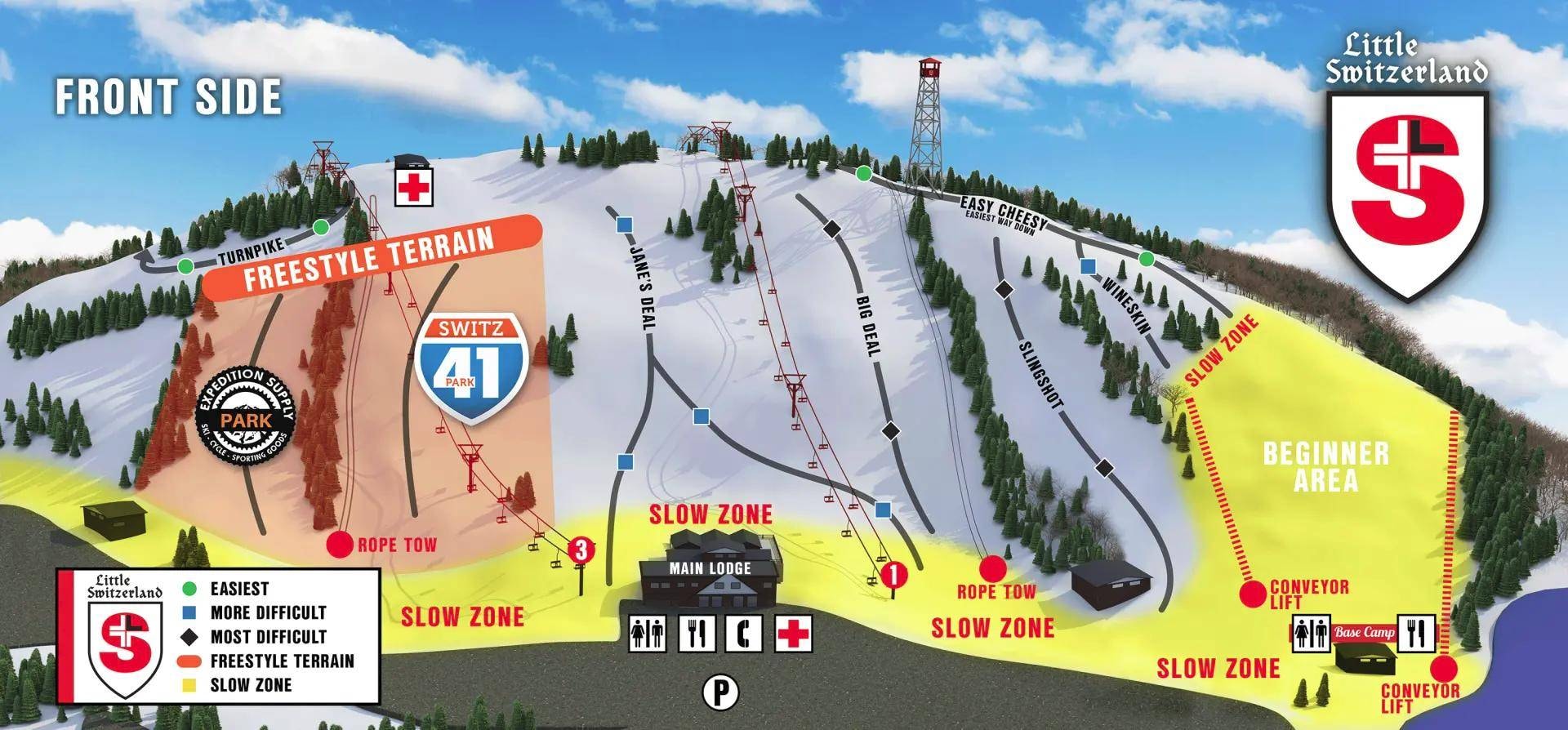 Little Switzerland trail map